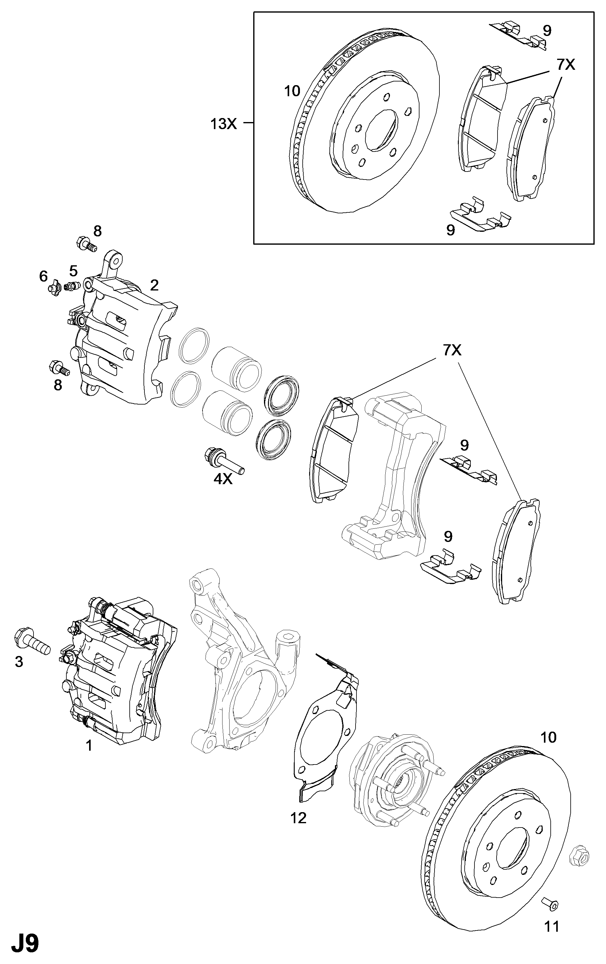 Opel 4804638 - Skrūve, Bremžu disks adetalas.lv