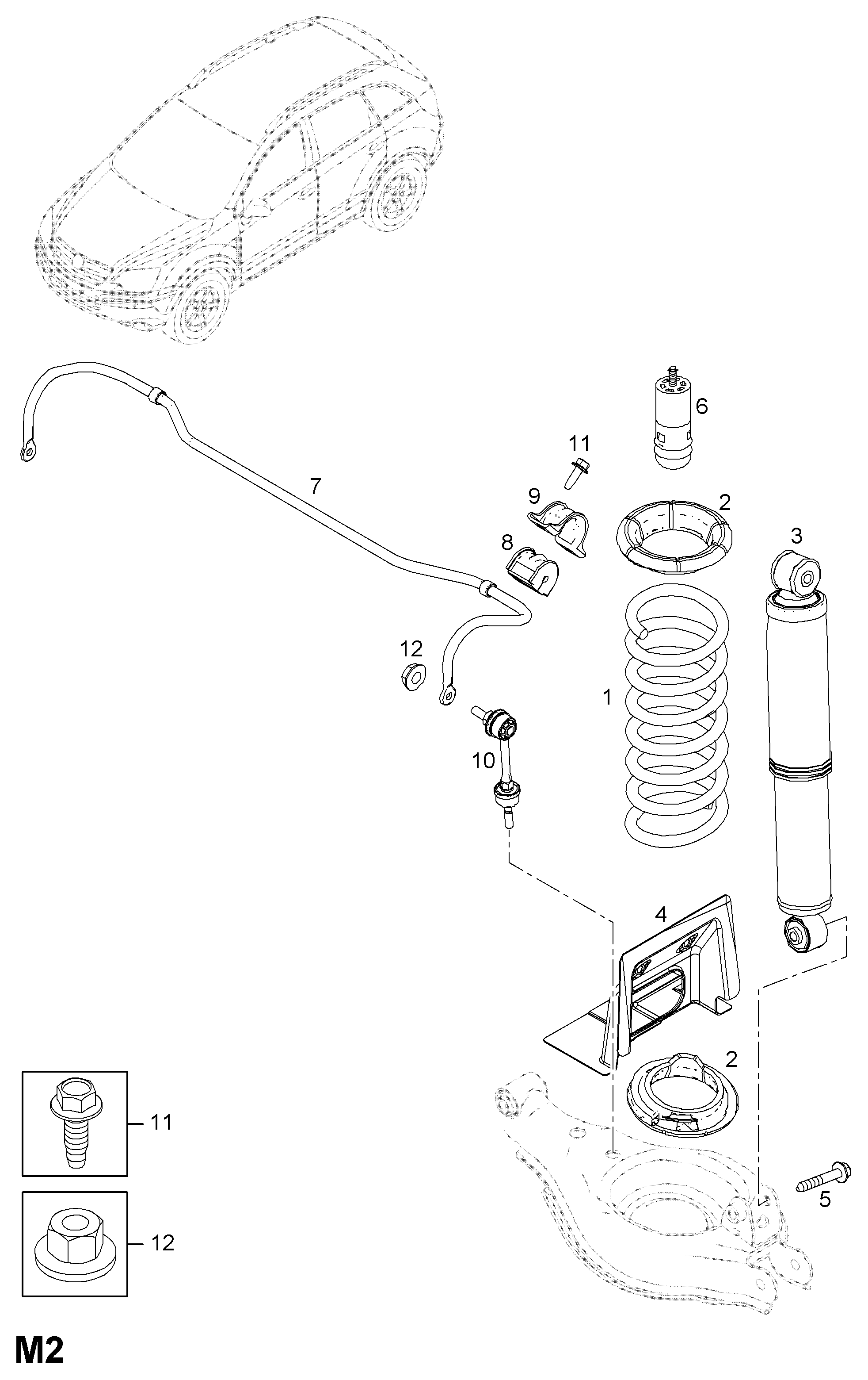 General Motors 48 04 642 - Stiepnis / Atsaite, Stabilizators adetalas.lv