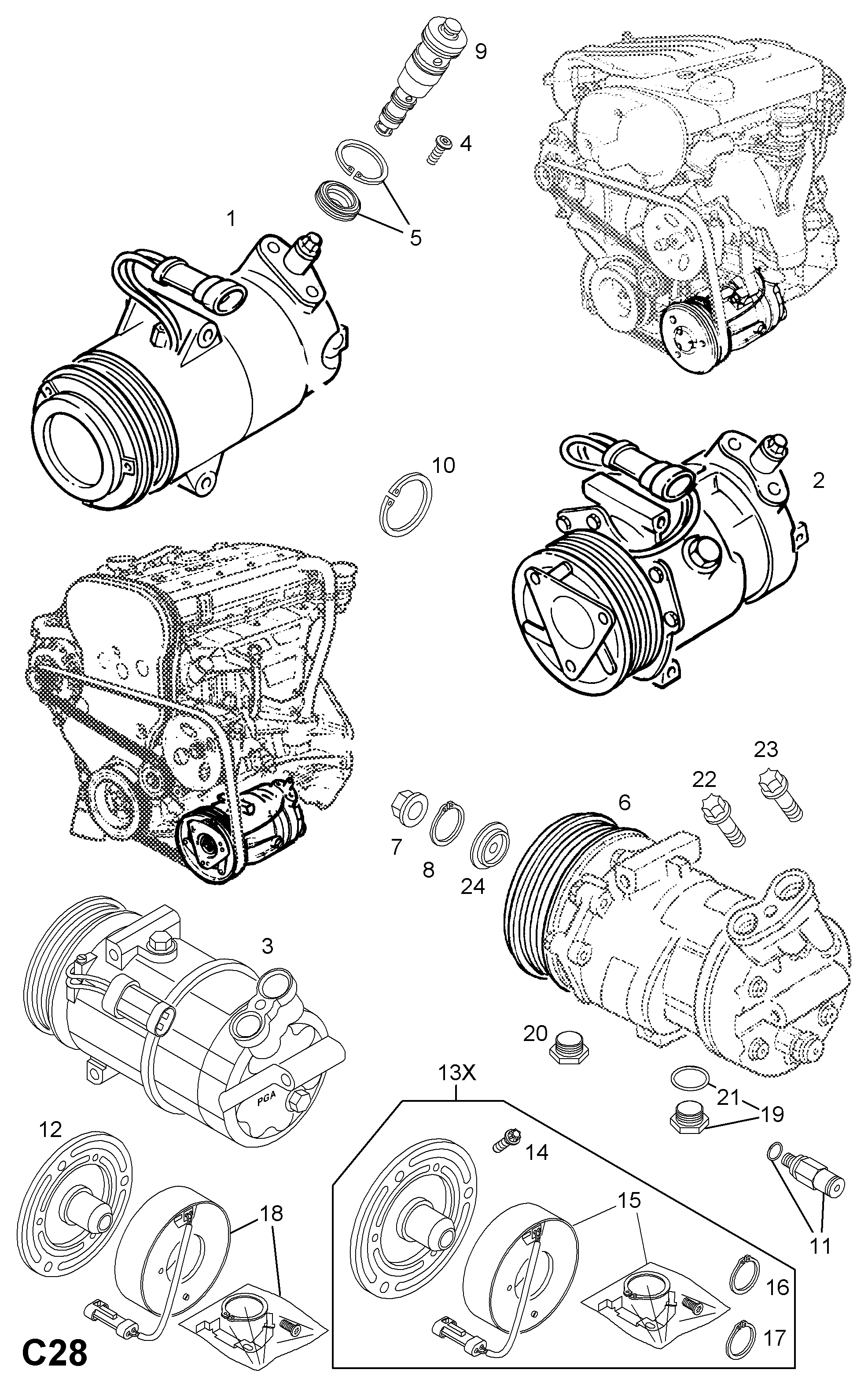 General Motors 1854102 - Kompresors, Gaisa kond. sistēma adetalas.lv