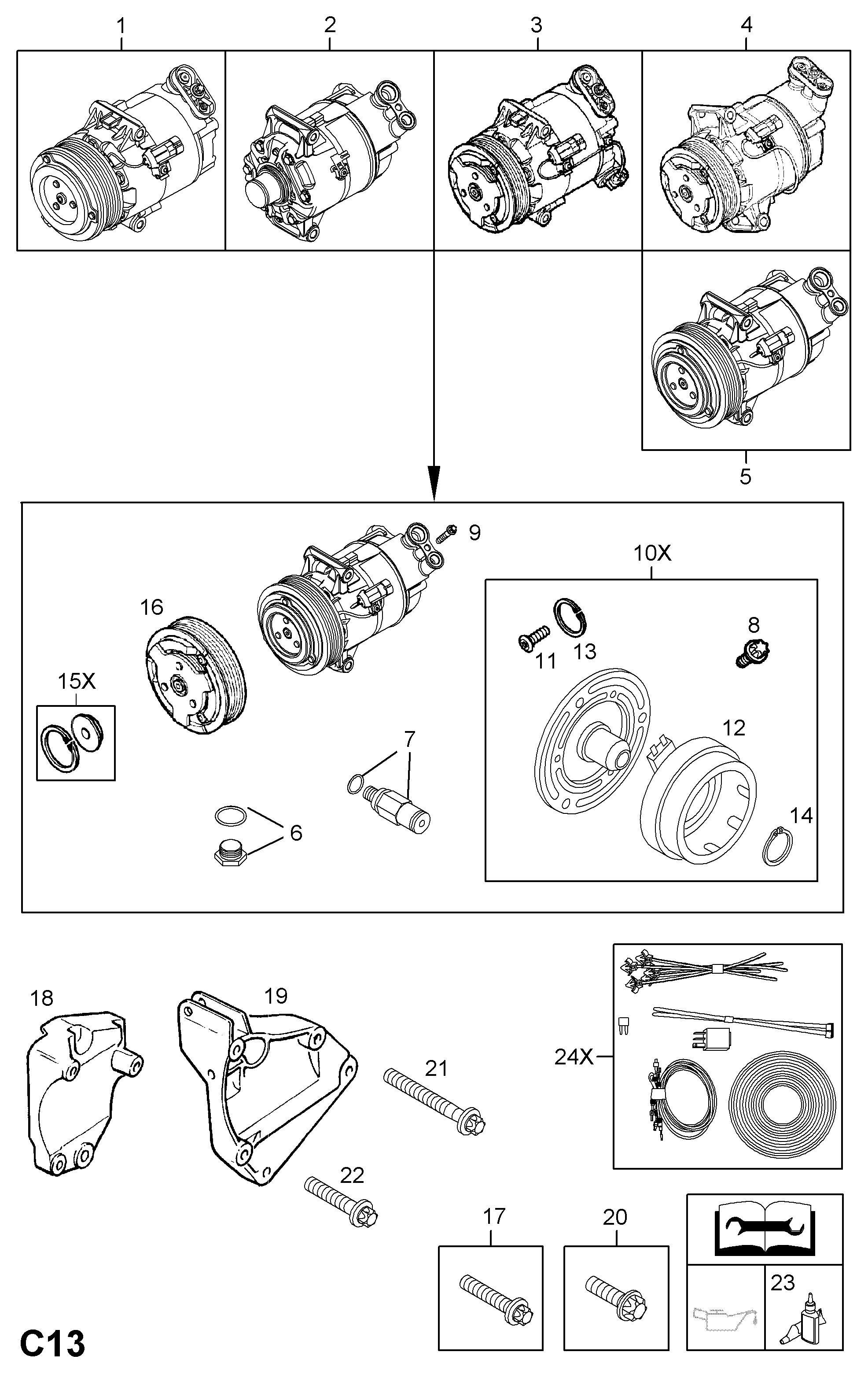 Saturn 6854 058 - Kompresors, Gaisa kond. sistēma adetalas.lv