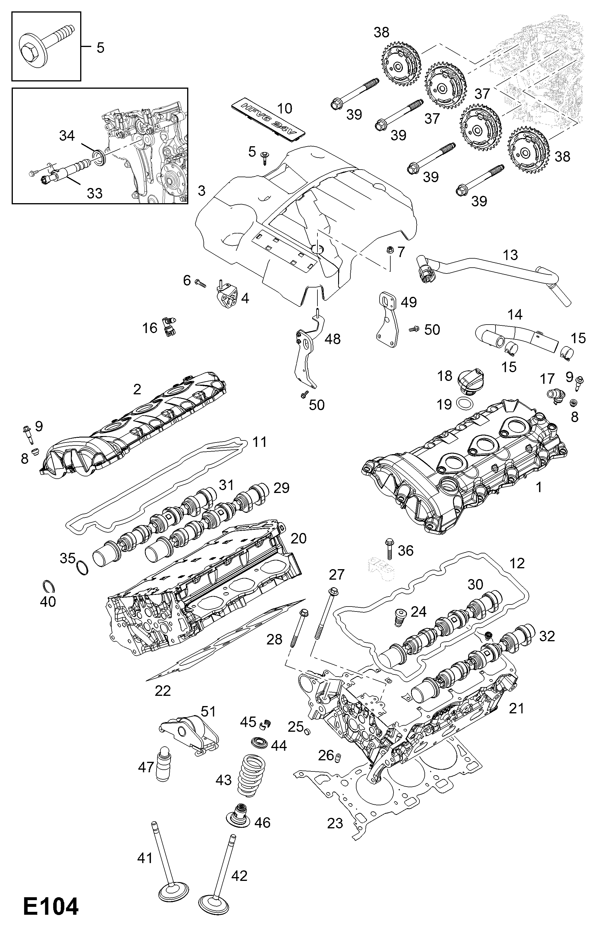 Opel 48 07 956 - Blīve, Motora bloka galva adetalas.lv