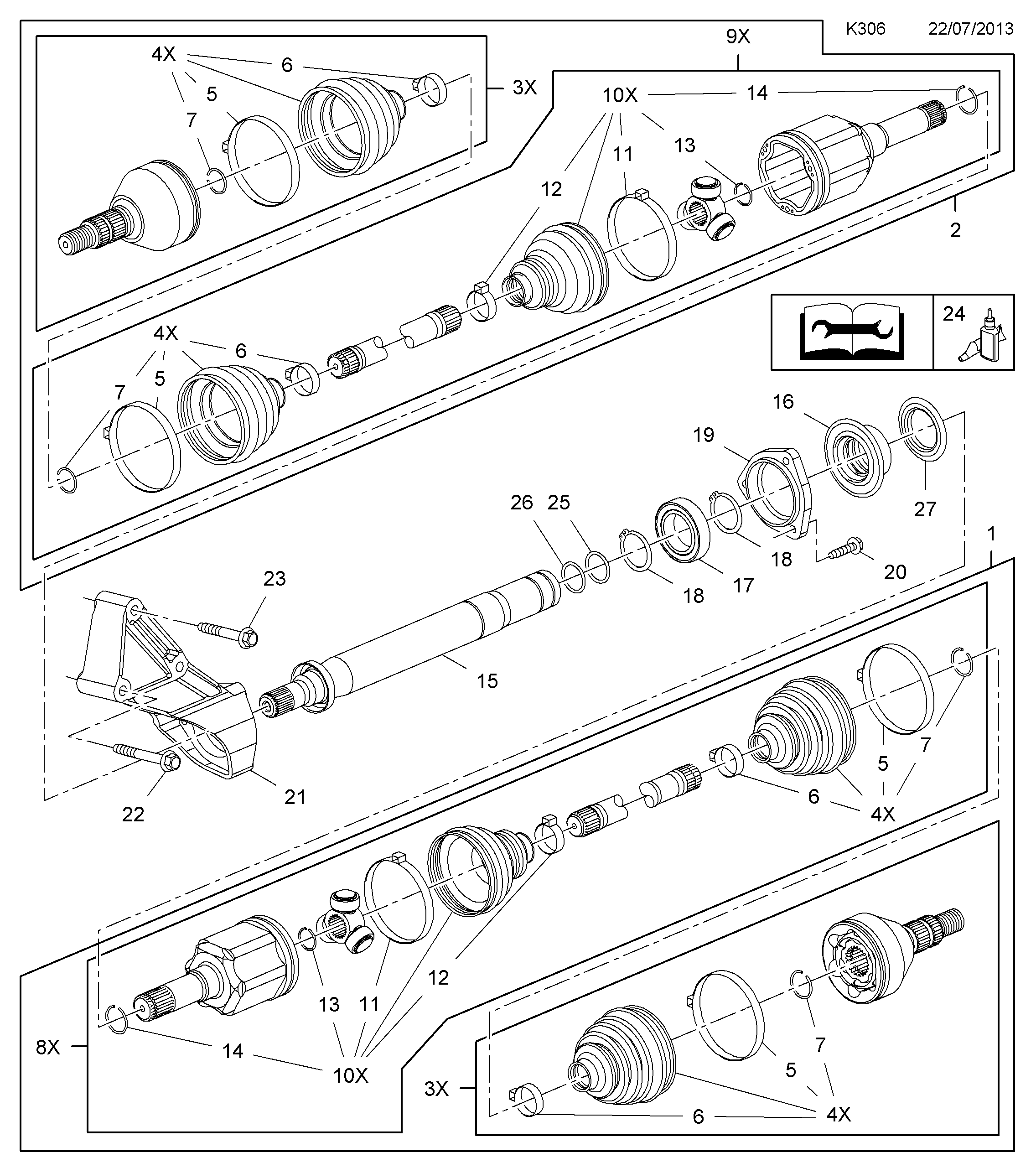 Vauxhall 1603000 - Putekļusargs, Piedziņas vārpsta adetalas.lv