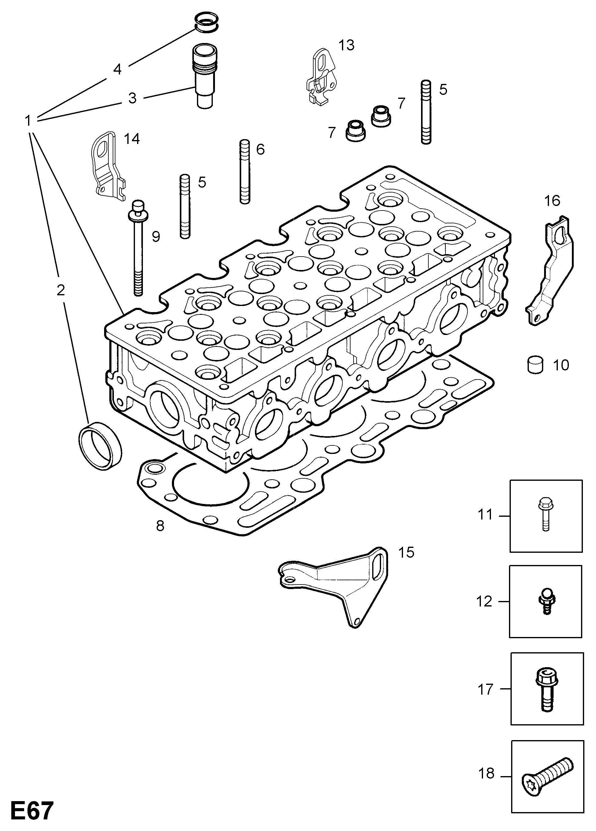 Opel 5607849 - Blīve, Motora bloka galva adetalas.lv