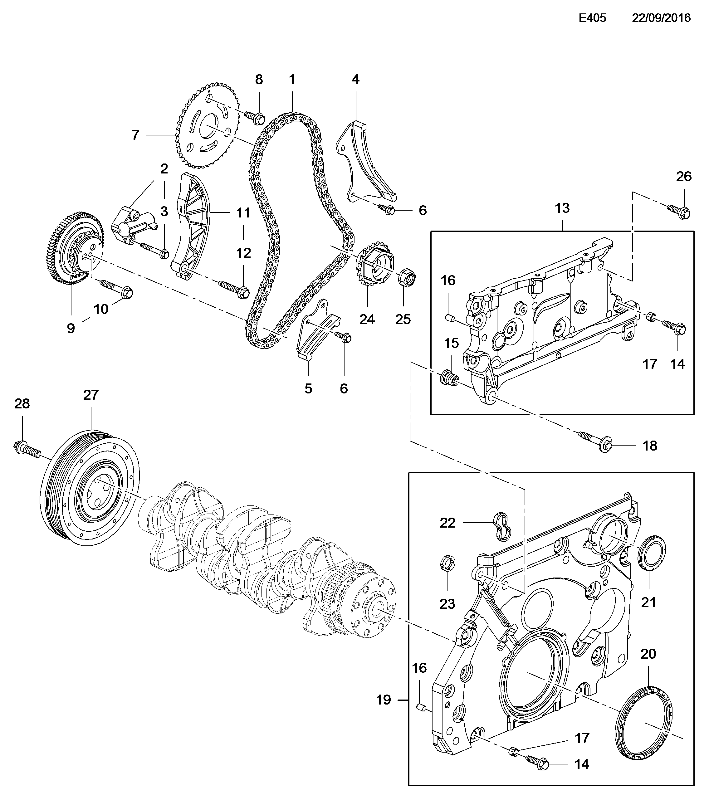 Opel 614 204 - Vārpstas blīvgredzens, Kloķvārpsta adetalas.lv