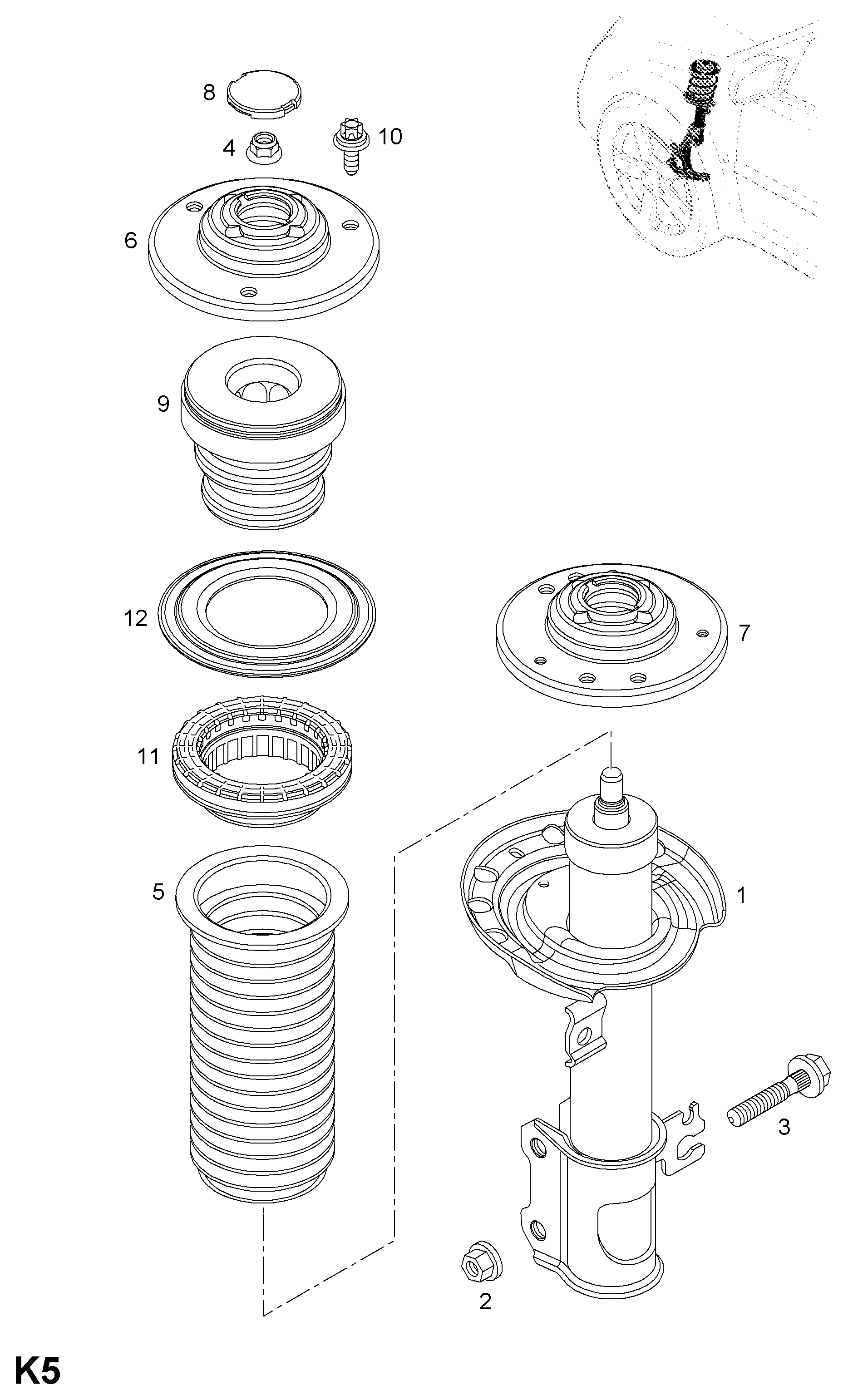 Opel 344349 - Gājiena ierobežotājs, Atsperojums adetalas.lv