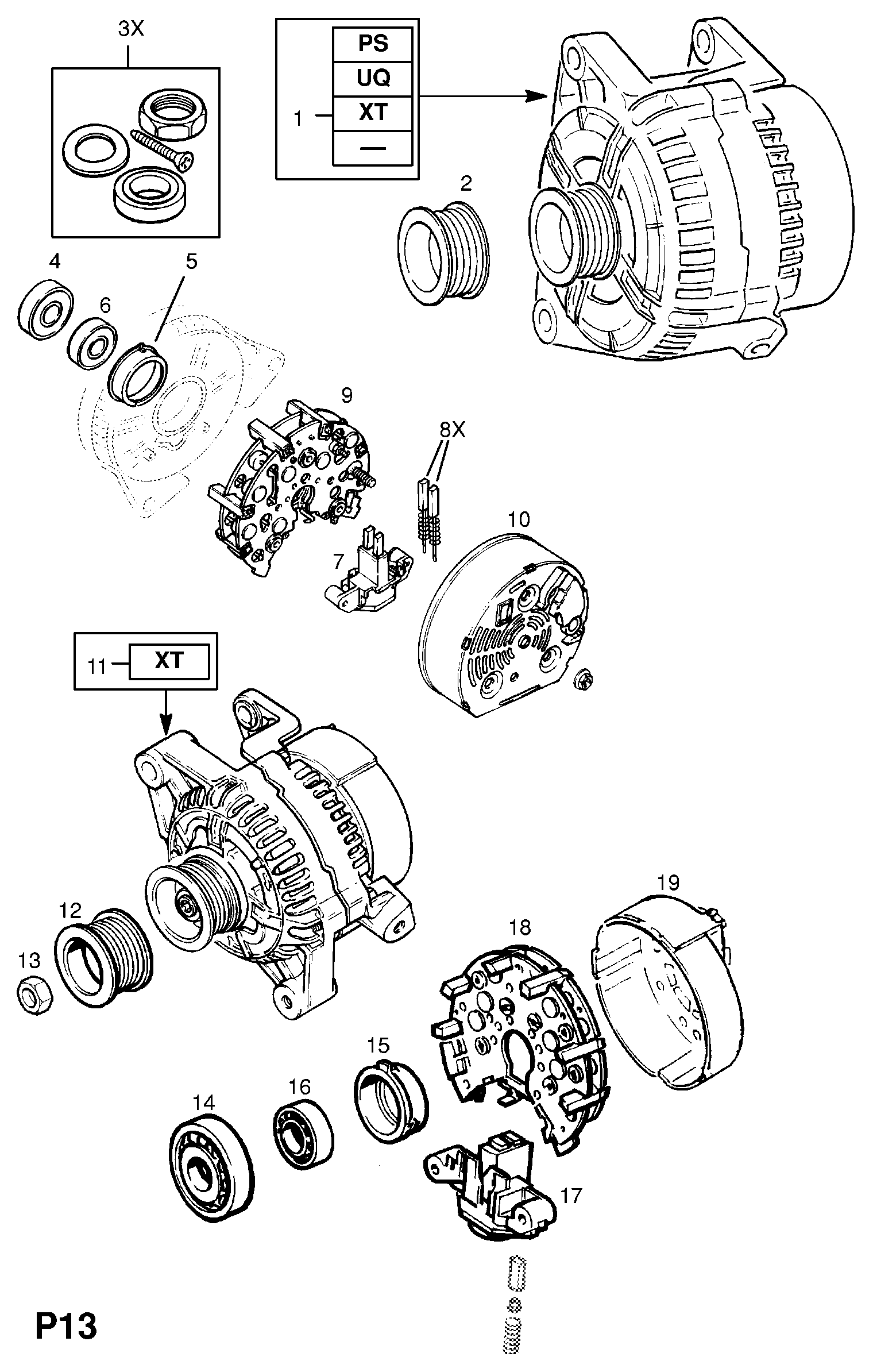 Opel 12 04 146 - Ģenerators adetalas.lv