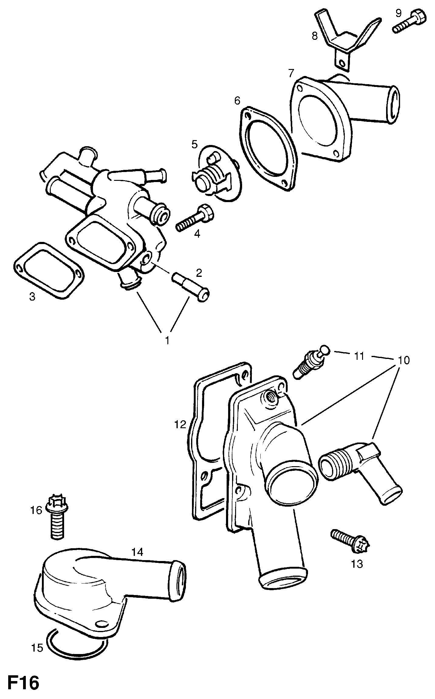 General Motors 1338087 - Termostats, Dzesēšanas šķidrums adetalas.lv