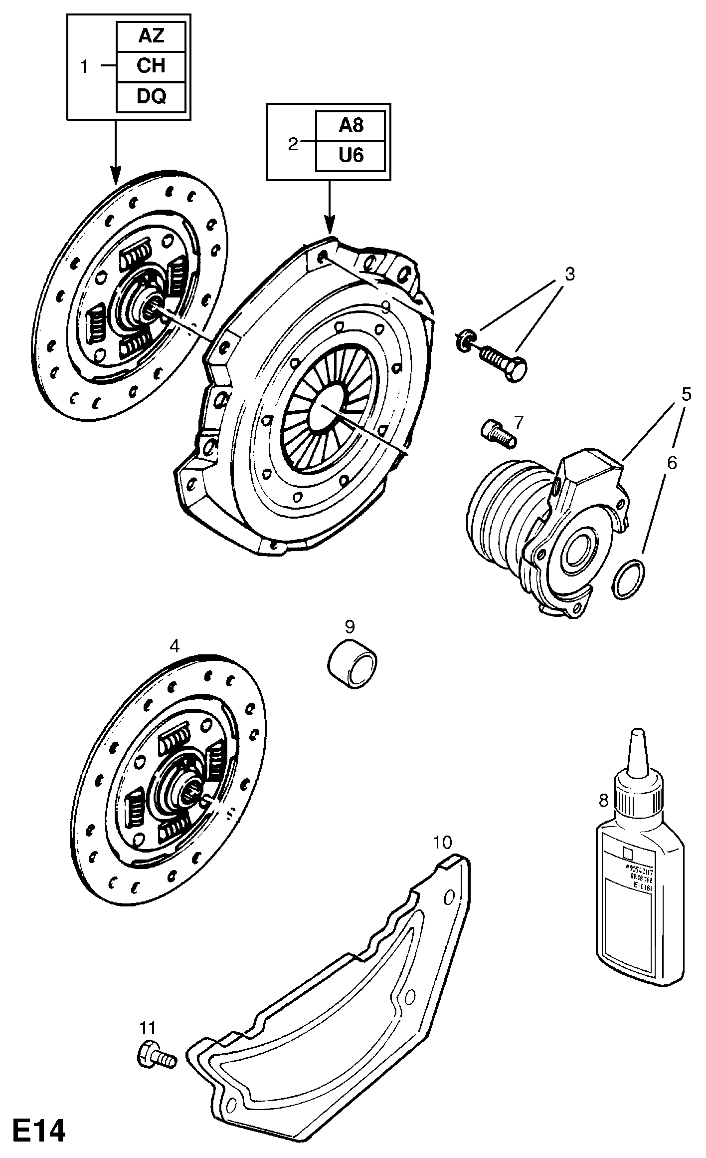 Vauxhall 6 66 022 - Sajūga piespiedējdisks adetalas.lv