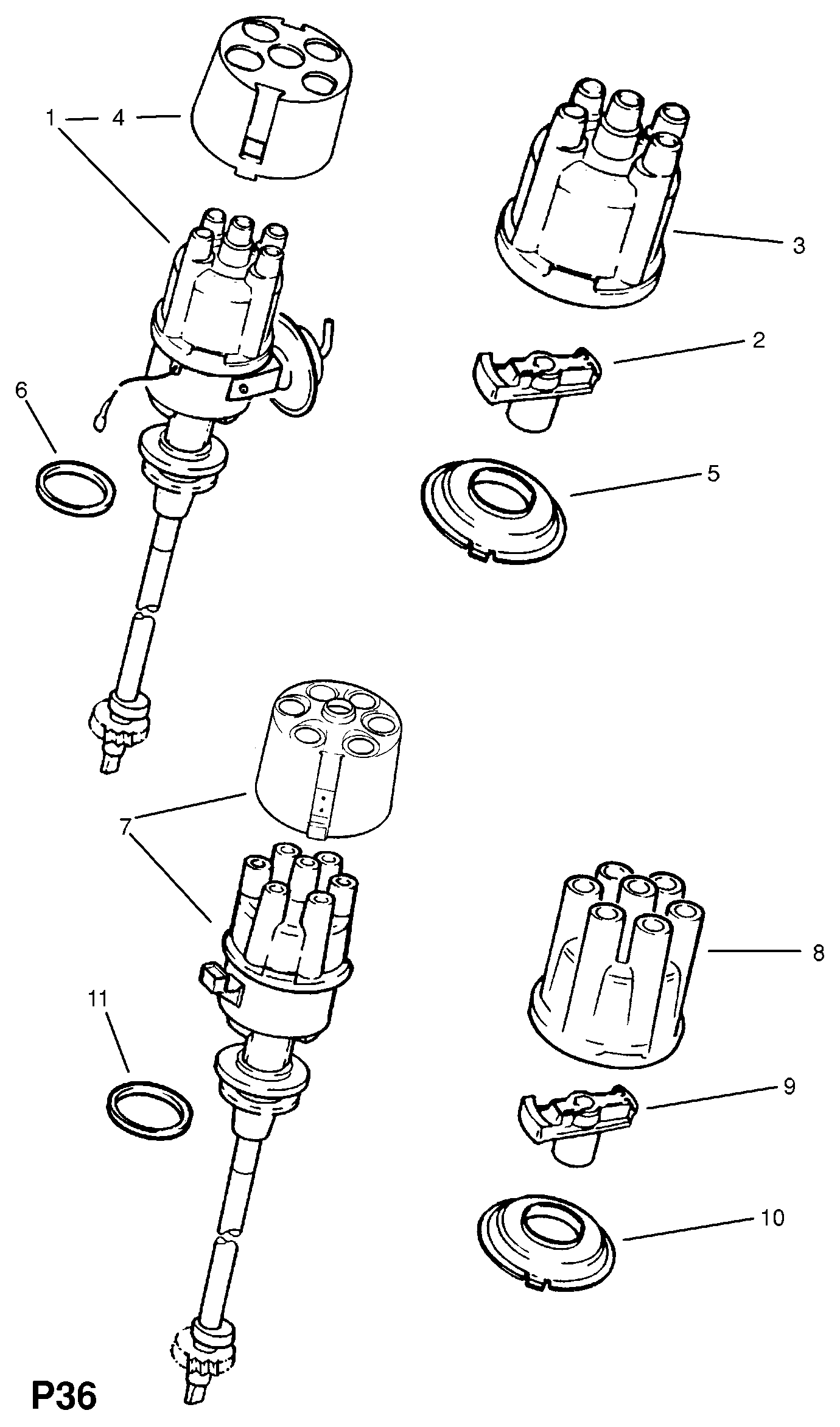 Opel 12 12 222 - Aizdedzes sadalītāja rotors adetalas.lv