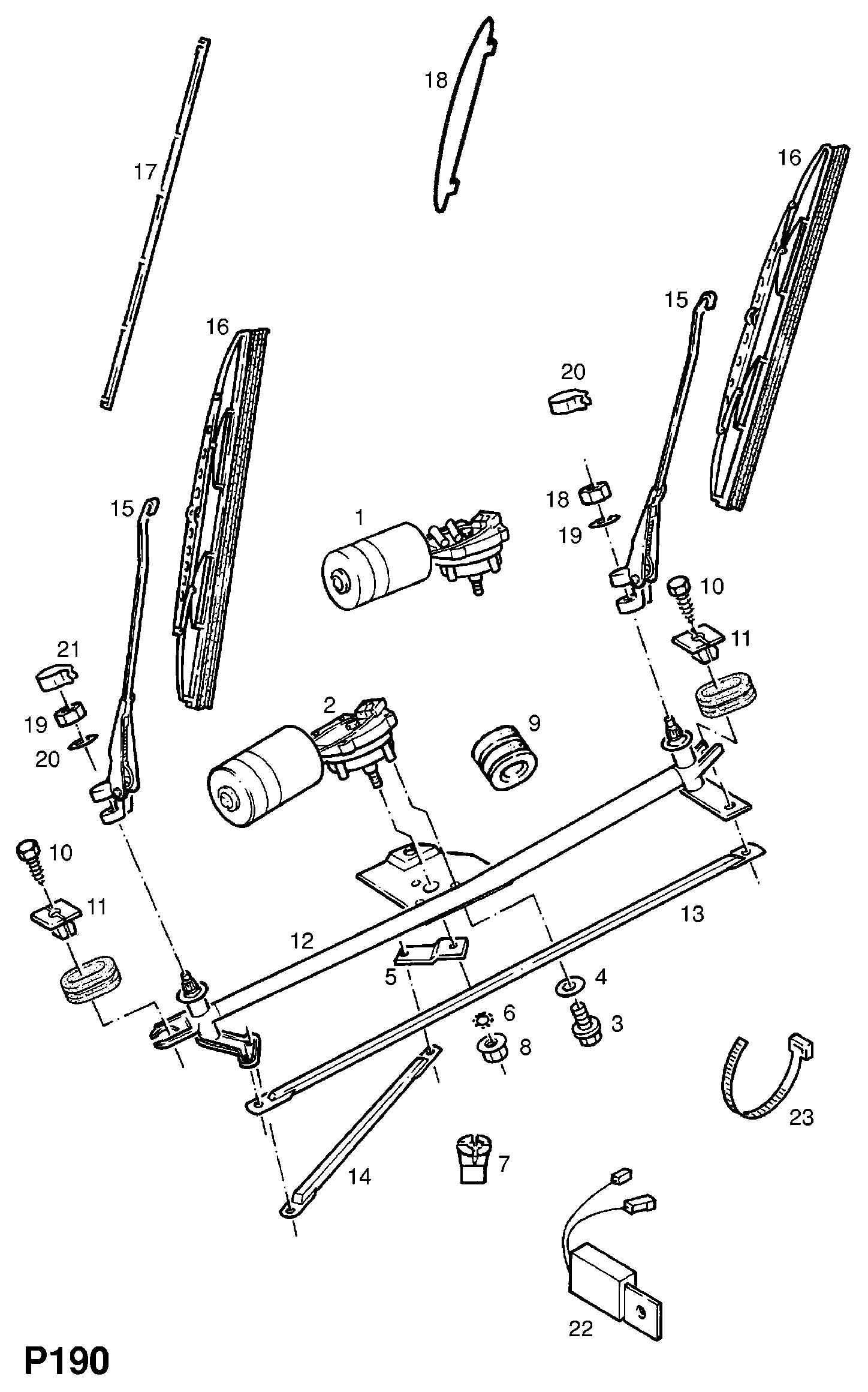 Opel 12 72 208 - Stikla tīrītāja slotiņa adetalas.lv