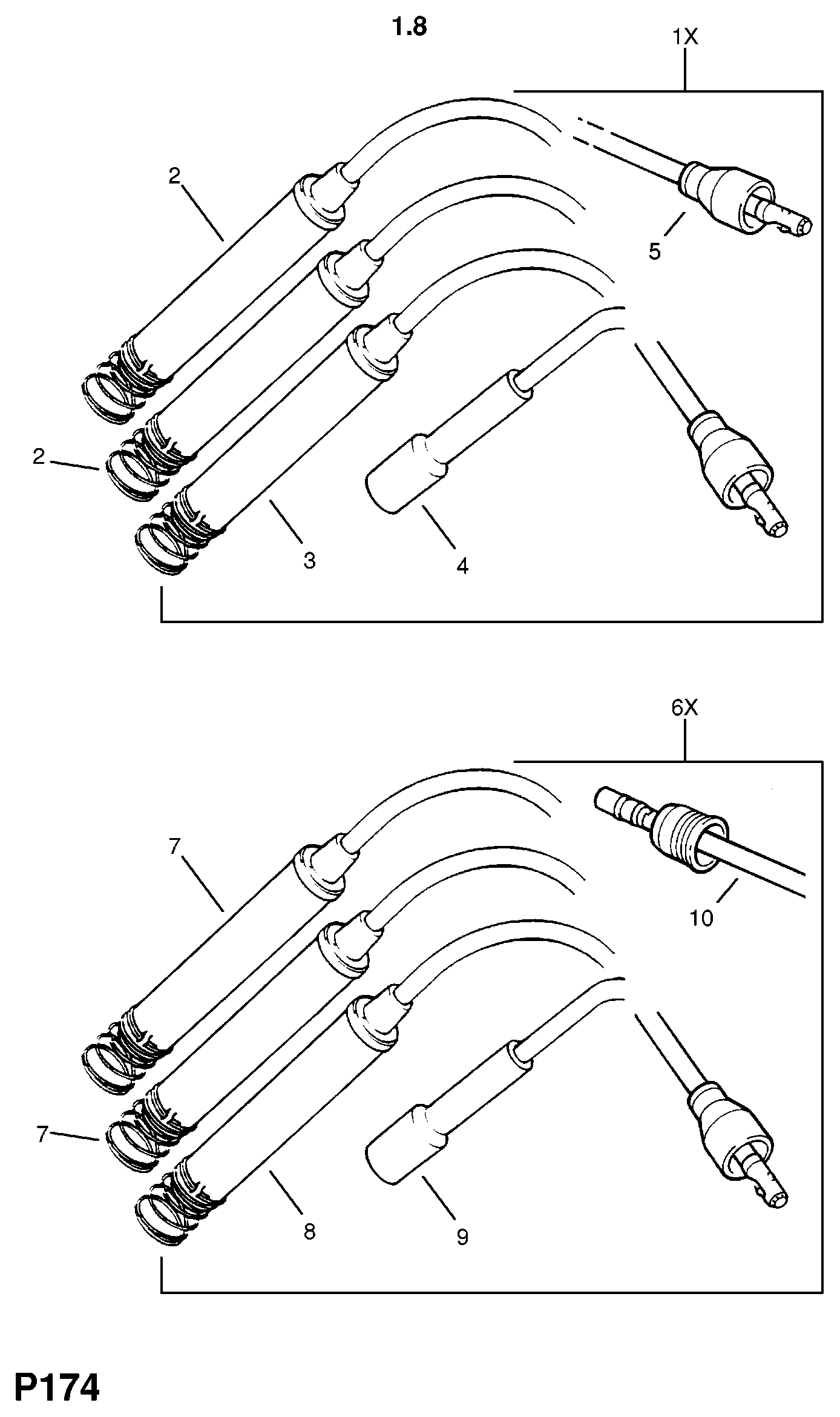 Opel 12 82 030 - Augstsprieguma vadu komplekts adetalas.lv