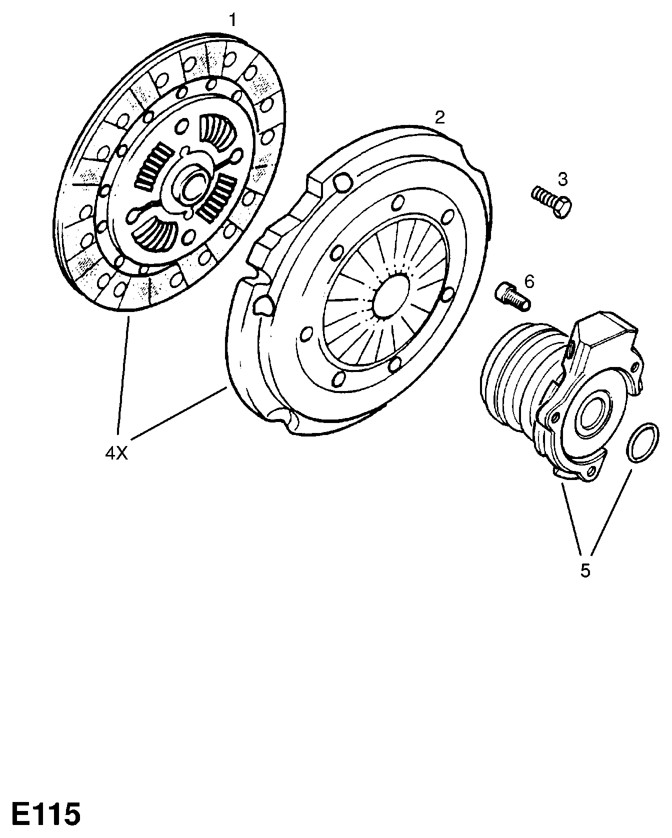 Vauxhall 6 66 124 - Sajūga piespiedējdisks adetalas.lv