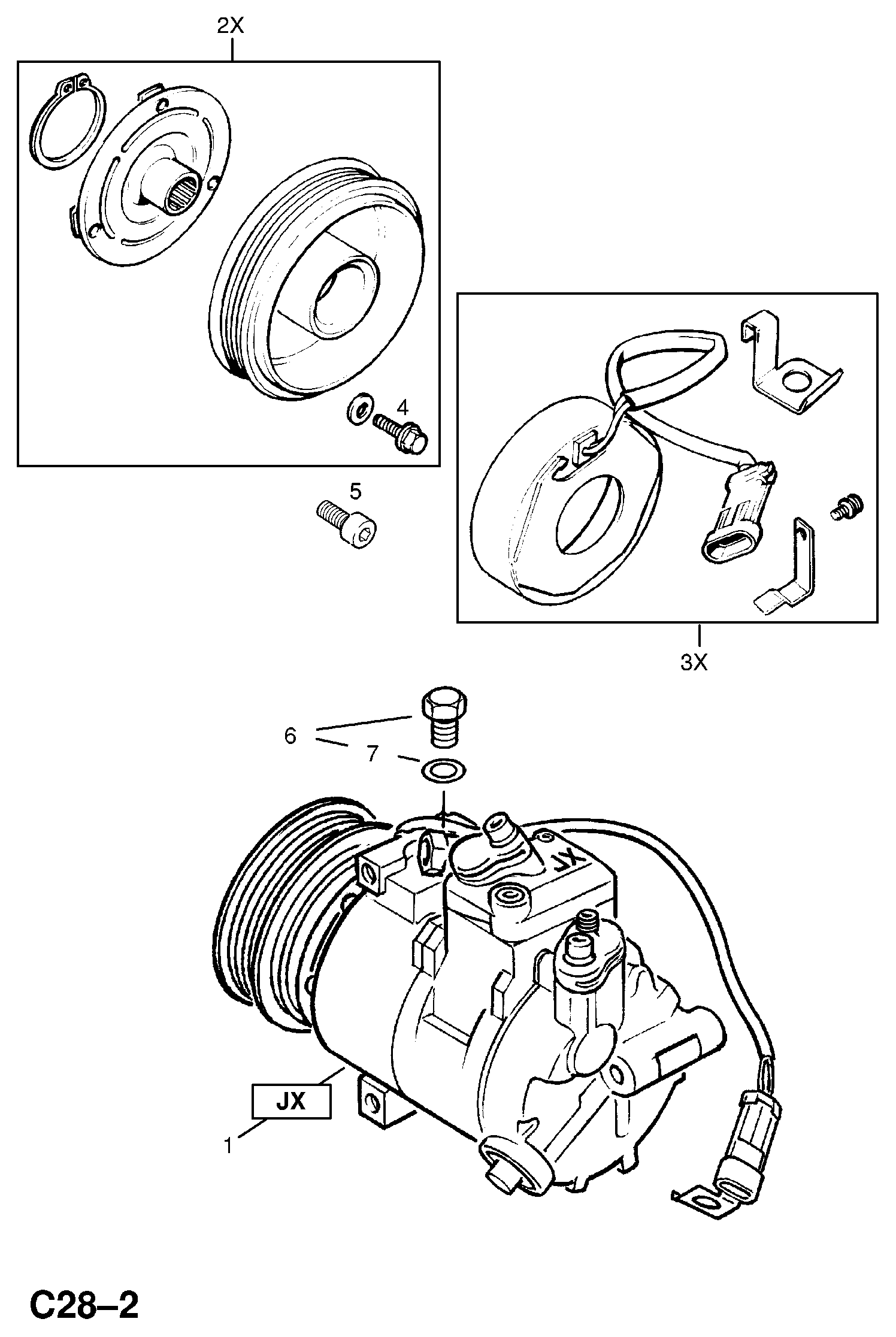 Vauxhall 18 54 148 - Kompresors, Gaisa kond. sistēma adetalas.lv