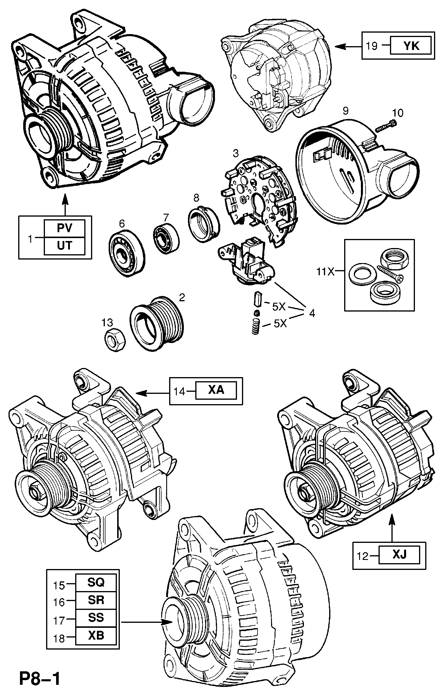 Chevrolet 12 04 231 - Ģeneratora sprieguma regulators adetalas.lv