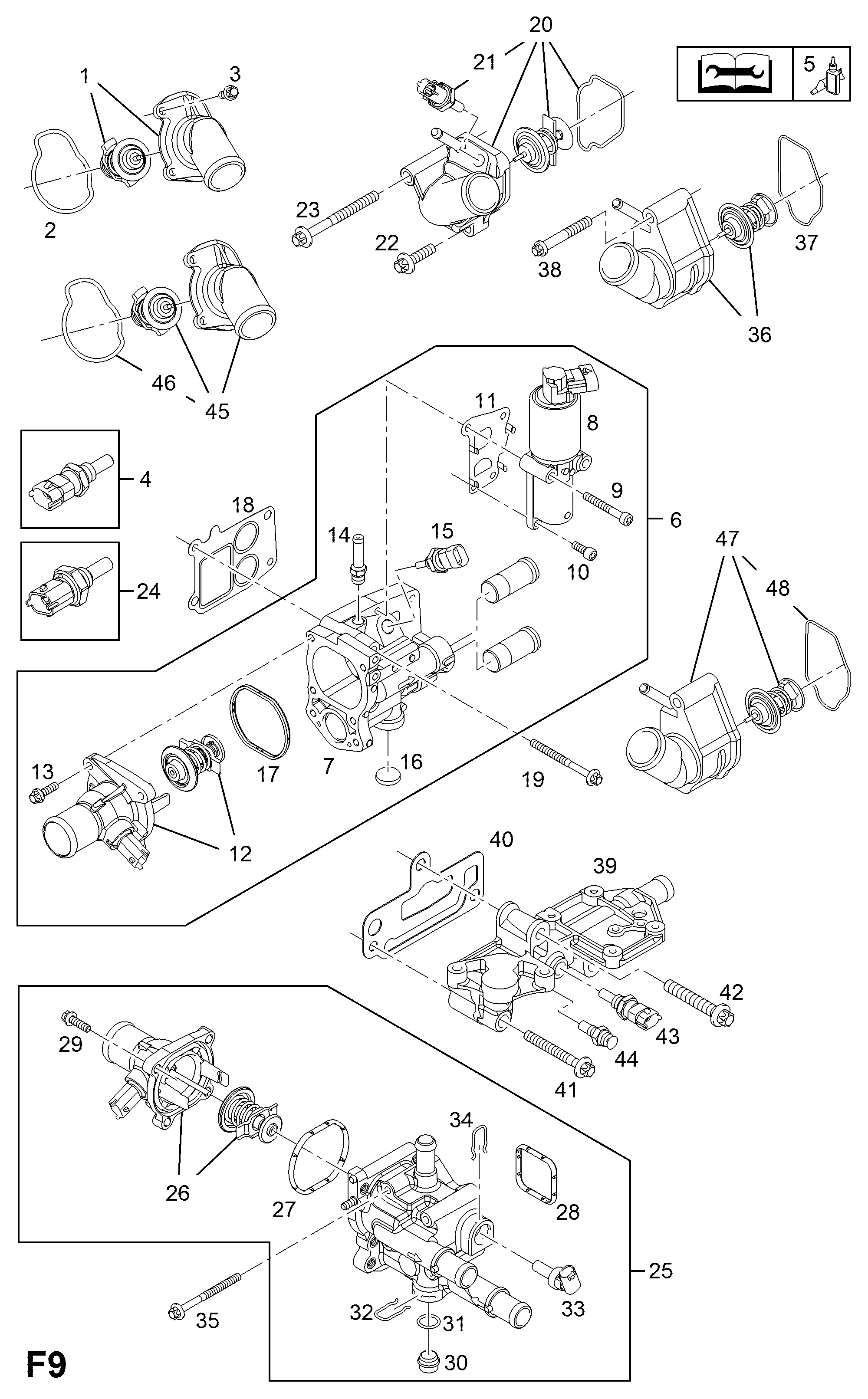 Vauxhall 63 38 018 - Termostats, Dzesēšanas šķidrums adetalas.lv