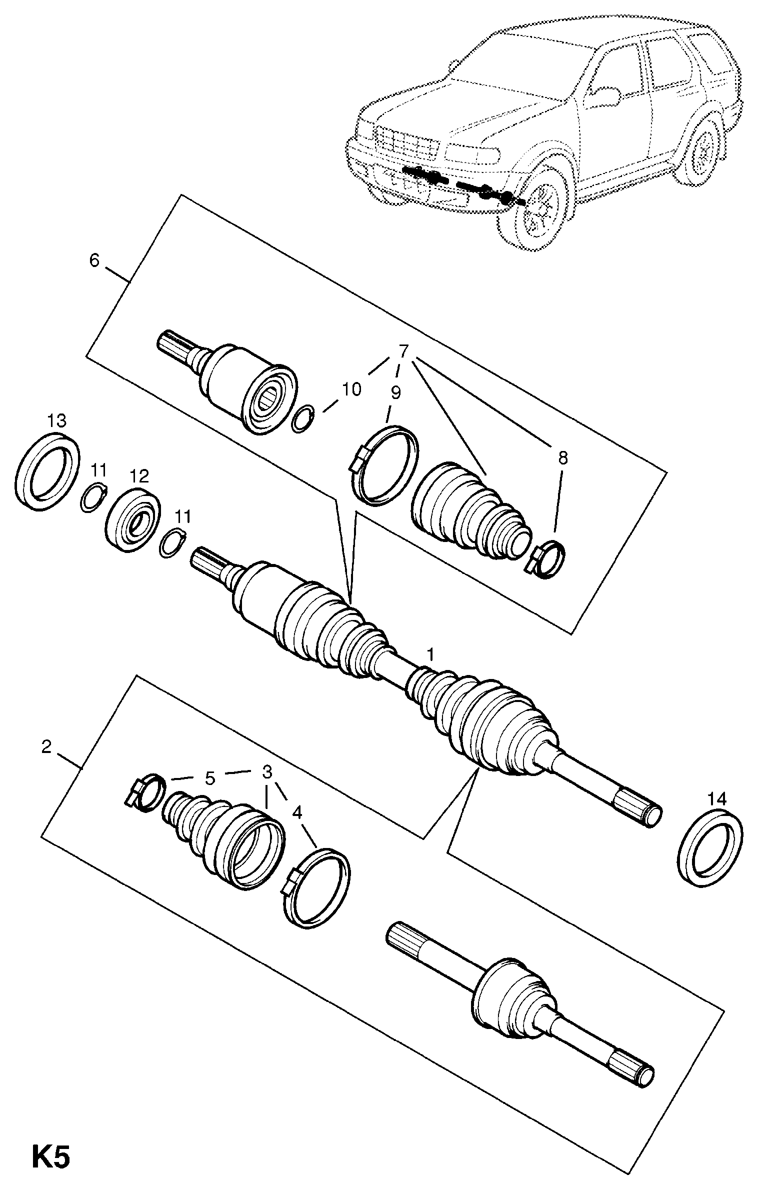 Opel 3 74 075 - Putekļusargs, Piedziņas vārpsta adetalas.lv