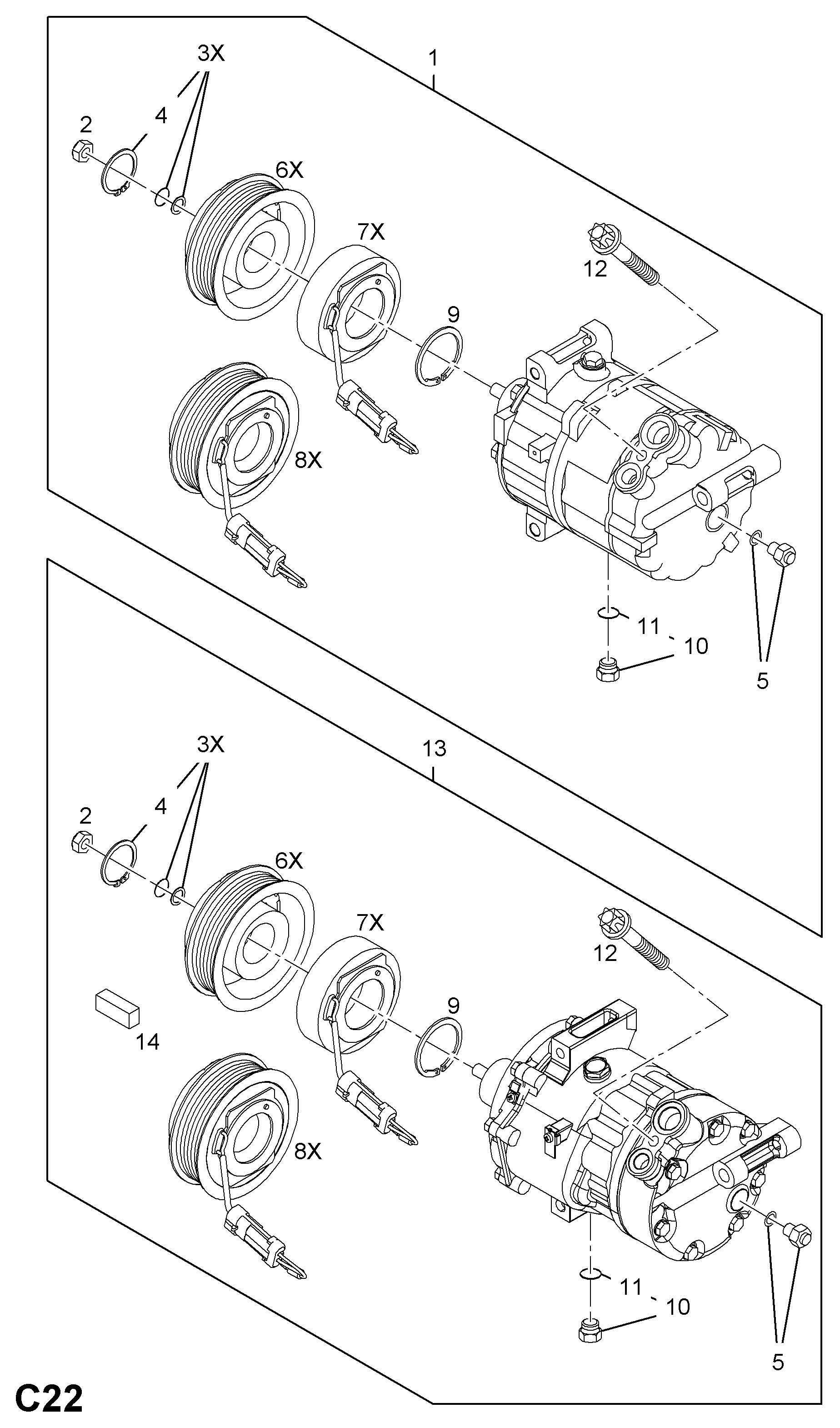 FIAT 6854105 - Elektromagnētiskais sajūgs, Gaisa kond. kompresors adetalas.lv