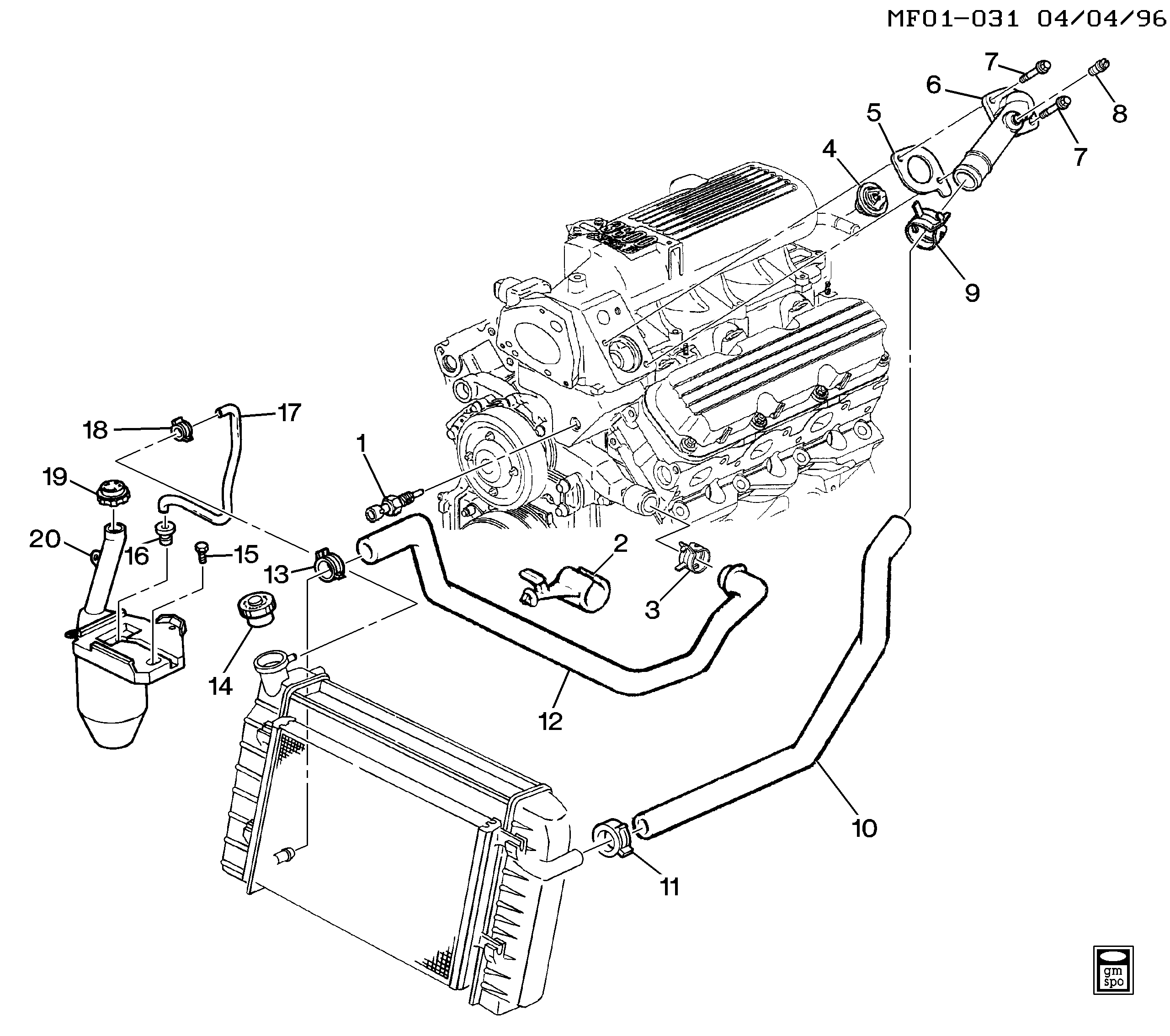 Chevrolet 10316828 - Vāciņš, Radiators adetalas.lv