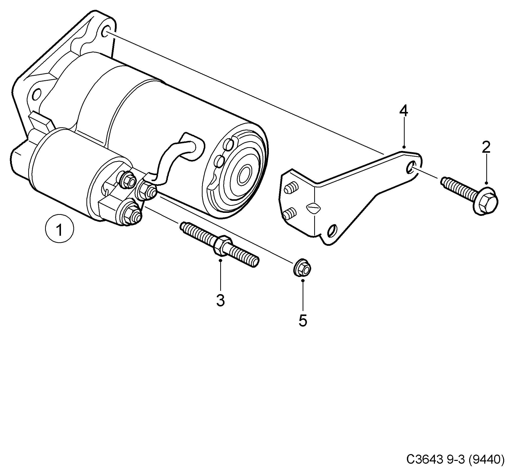 Opel 55 35 2882 - Starteris adetalas.lv