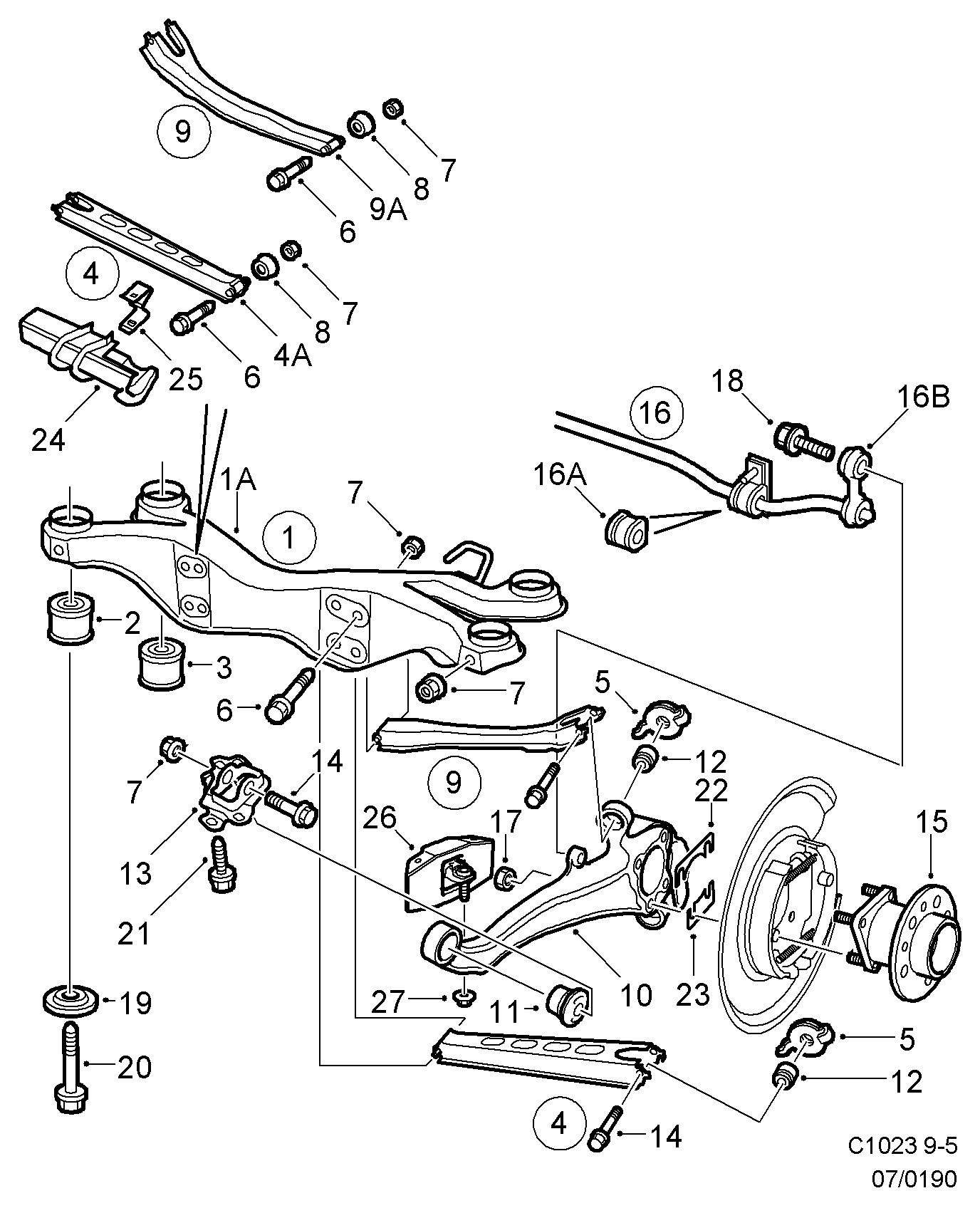 Opel 5236633 - Piekare, Šķērssvira adetalas.lv