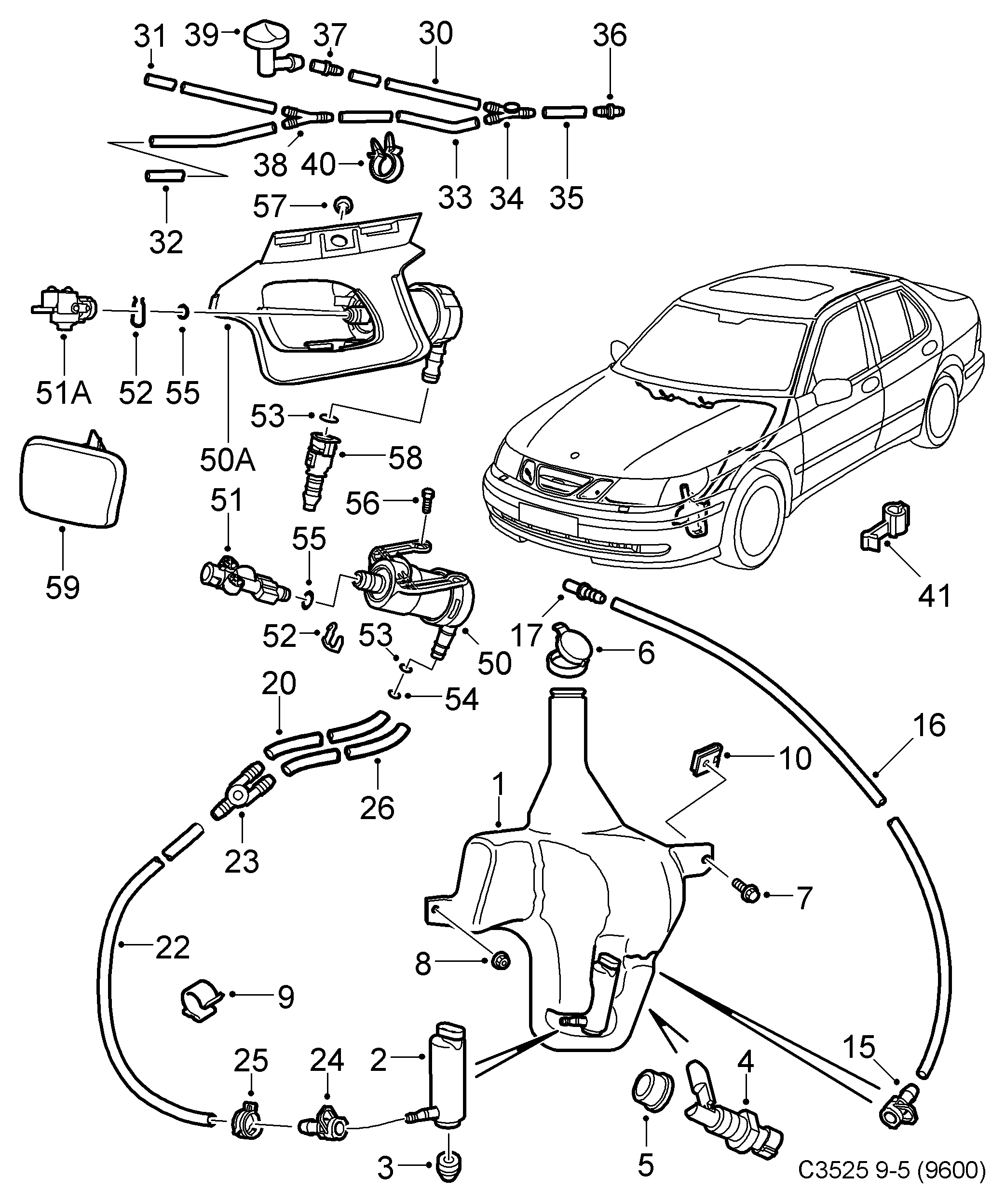 Opel 12 788 695 - Ūdenssūknis, Lukturu tīrīšanas sistēma adetalas.lv