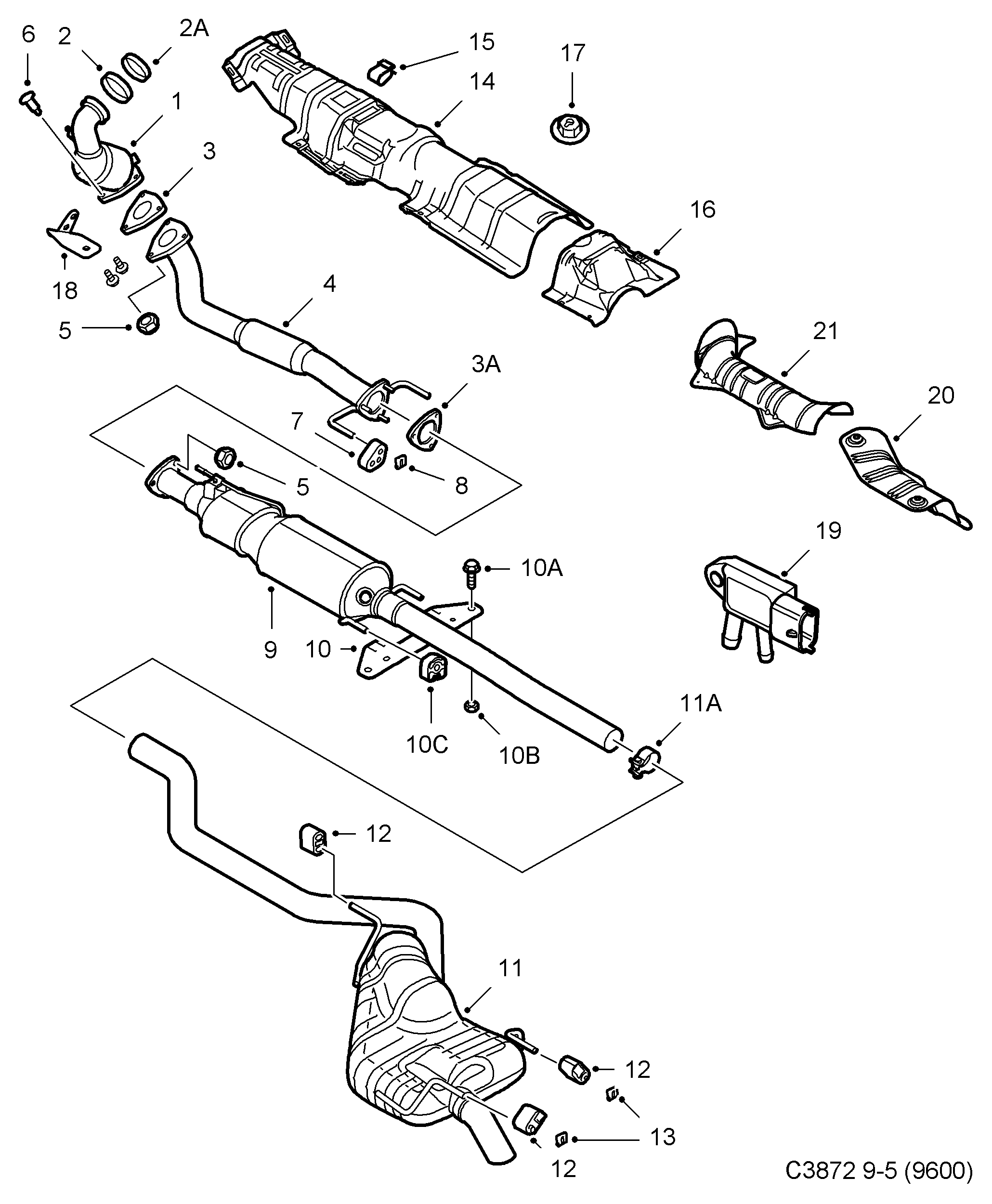 FIAT 55187592 - Blīve, Izplūdes caurule adetalas.lv