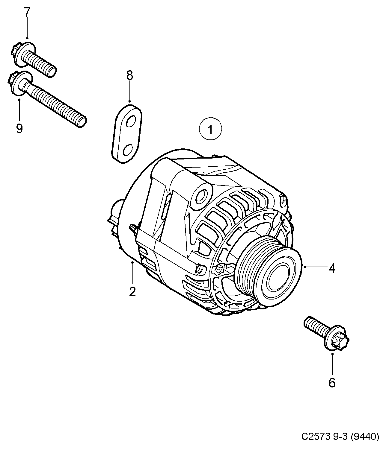 Opel 55571966 - Piedziņas skriemelis, Ģenerators adetalas.lv