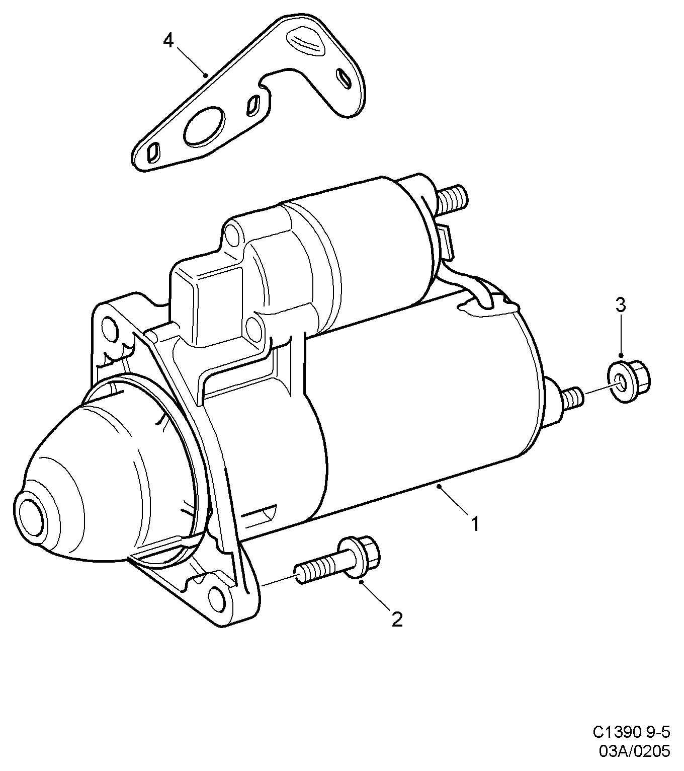 Chevrolet 93 176 034 - Starteris adetalas.lv