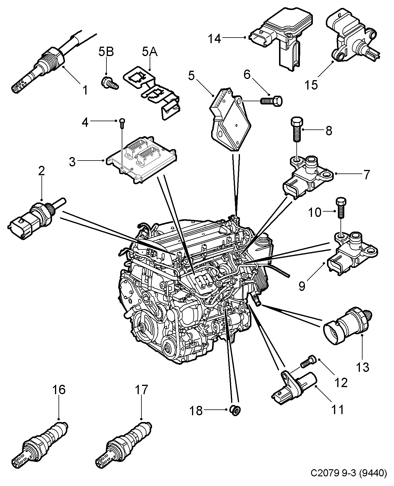 SAAB 12788129 - Lambda zonde adetalas.lv