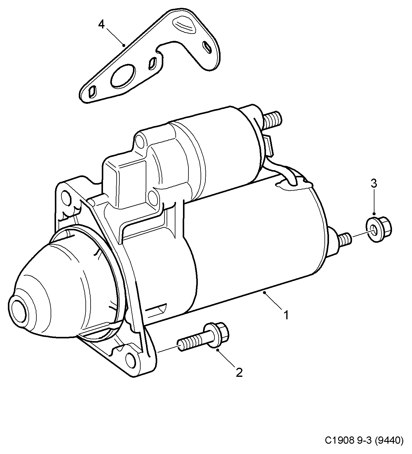 Opel 55351630 - Starteris adetalas.lv