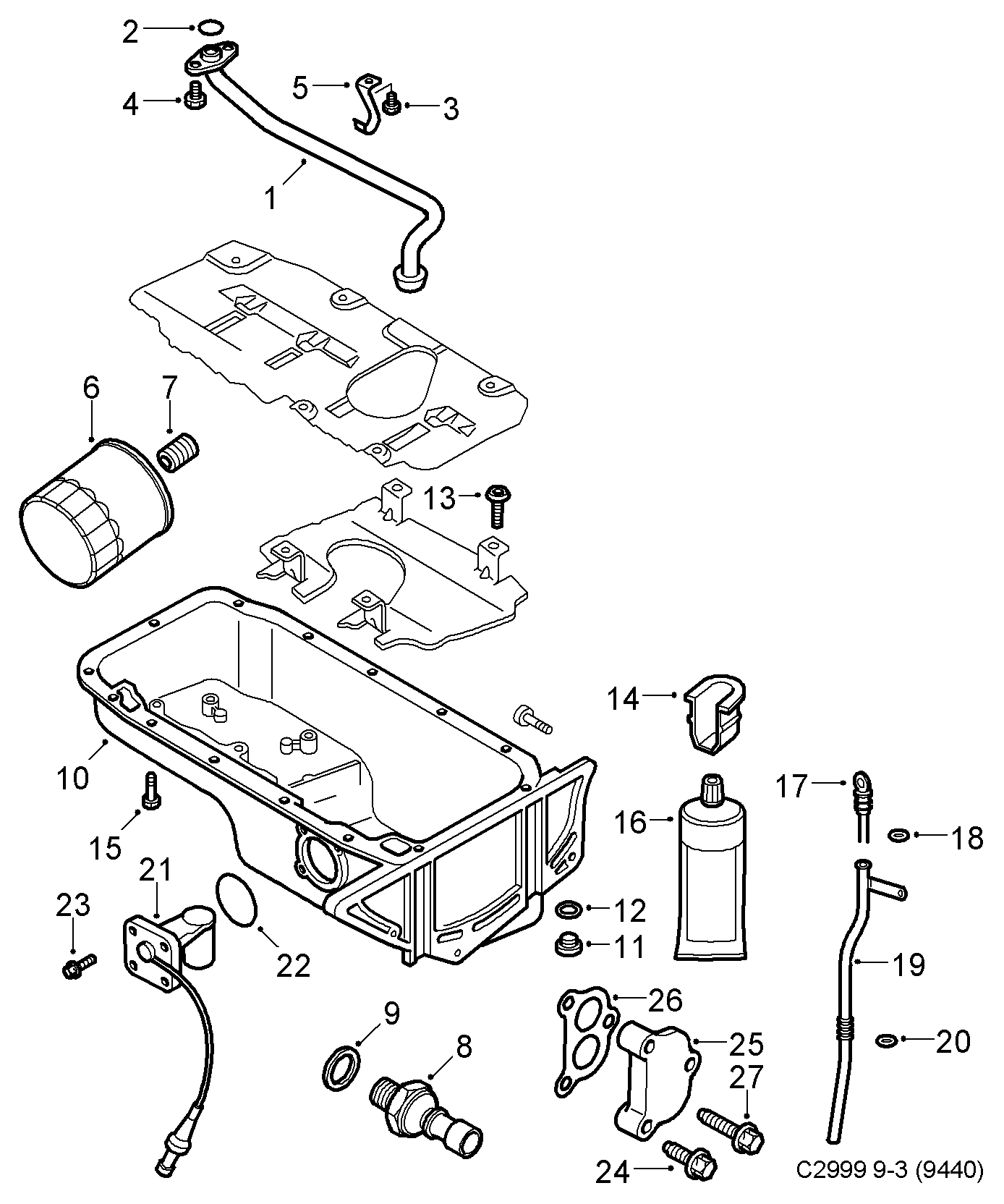 Opel 93185475 - Eļļas filtrs adetalas.lv