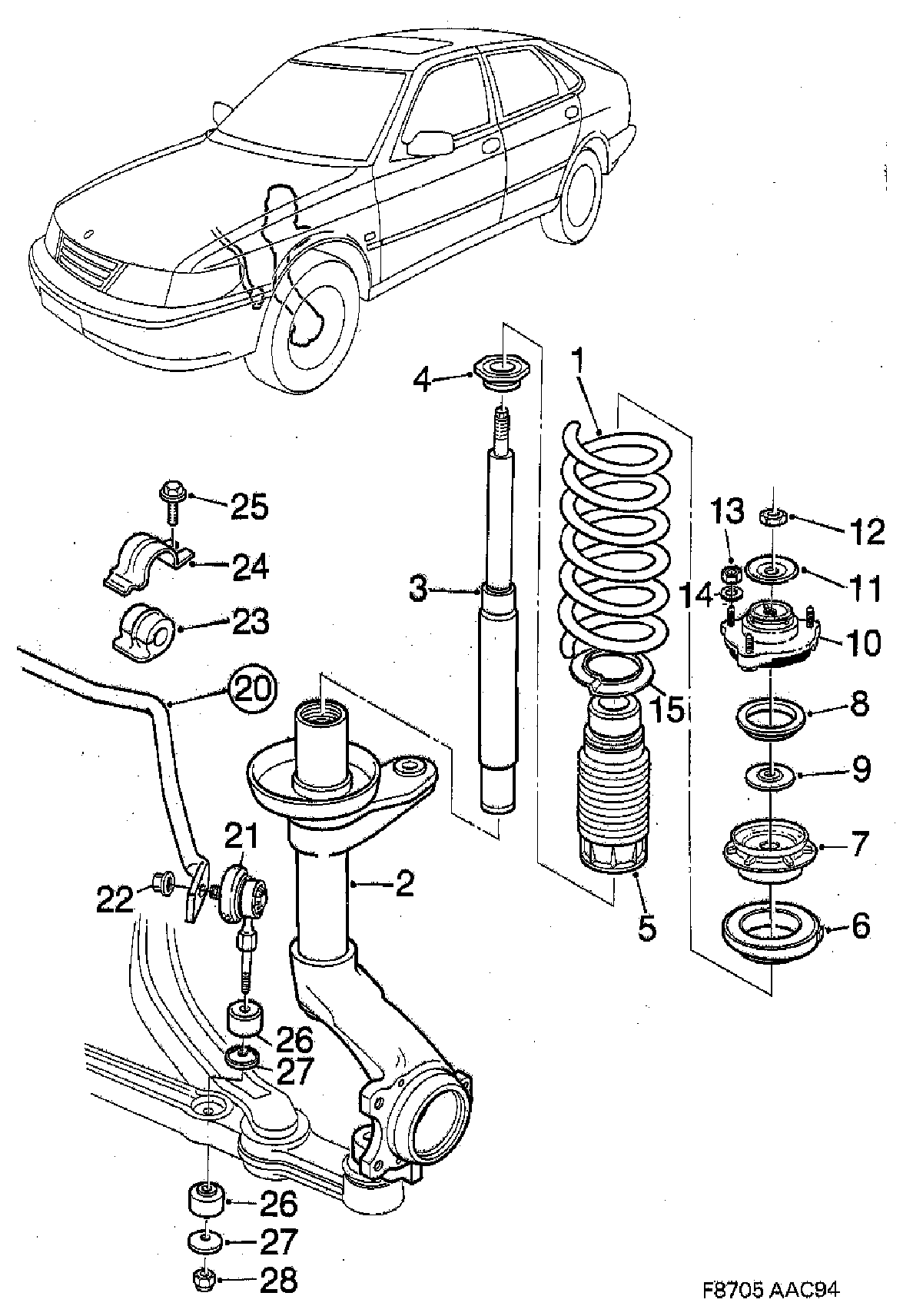 Opel 4544599 - Stiepnis / Atsaite, Stabilizators adetalas.lv