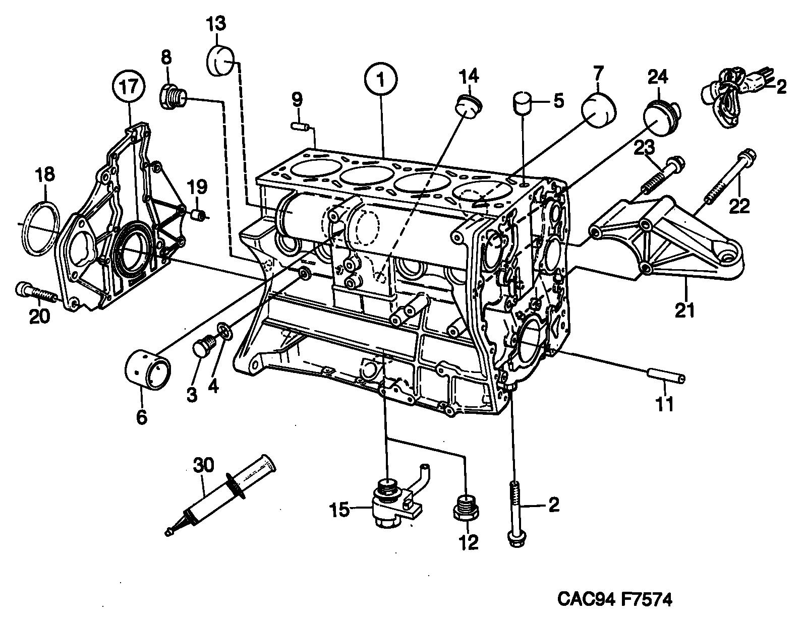 Vauxhall 9117557 - Gaisa filtrs adetalas.lv