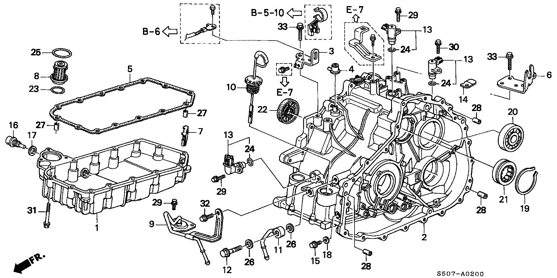 Honda 21814-P4V-000 - Hidrofiltrs, Automātiskā pārnesumkārba adetalas.lv