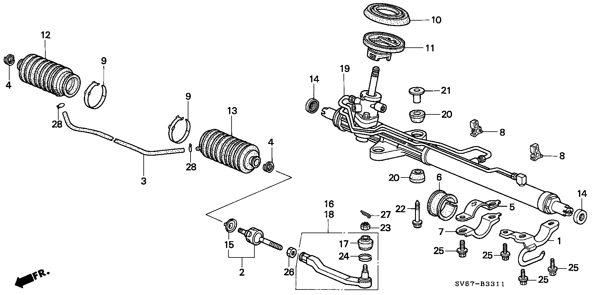 Rover 53540-SV4-003 - Stūres šķērsstiepņa uzgalis adetalas.lv