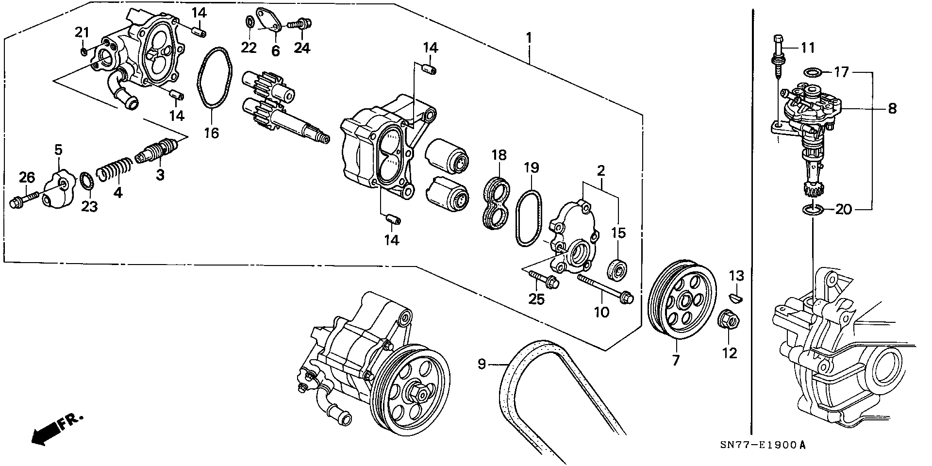 Honda 56992-P45-G01 - Ķīļrievu siksna adetalas.lv