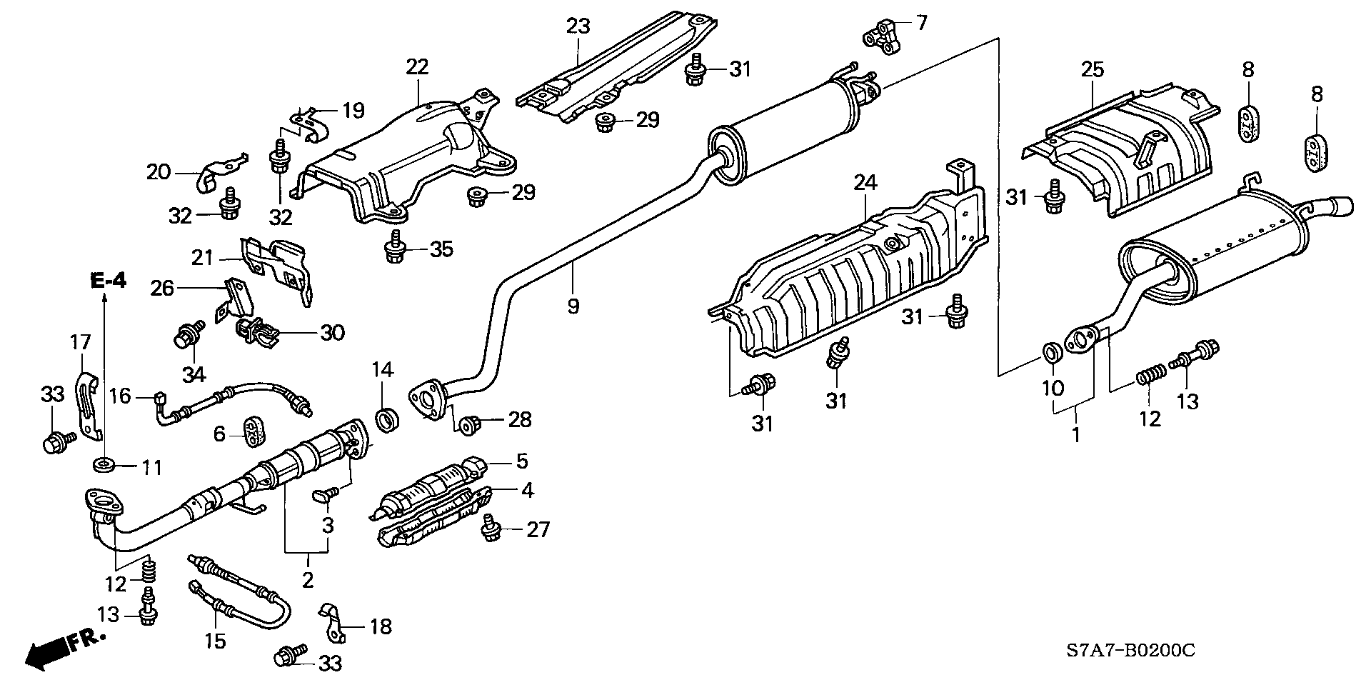 Honda 36531-PLR-A01 - Lambda zonde adetalas.lv