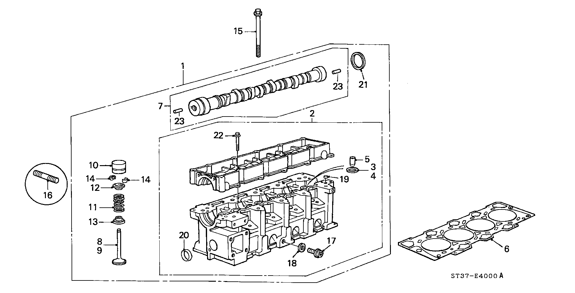 Honda 91201P5TG00 - Vārpstas blīvgredzens, Sadales vārpsta adetalas.lv