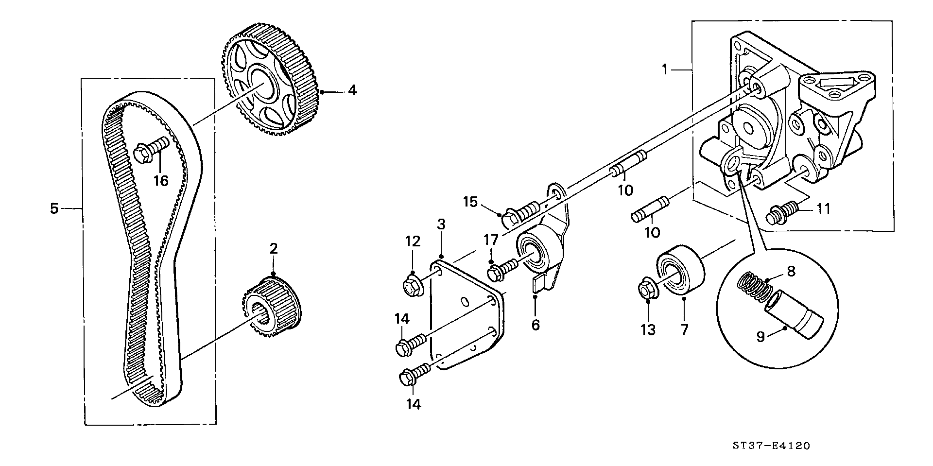 Rover 14510P5TG00 - Siksnas spriegotājs, Zobsiksna adetalas.lv