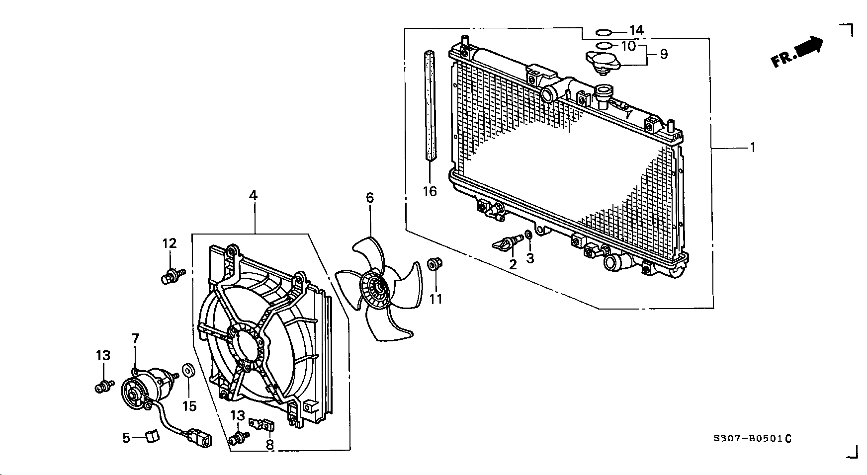 Honda 19045PT0004 - Vāciņš, Radiators adetalas.lv