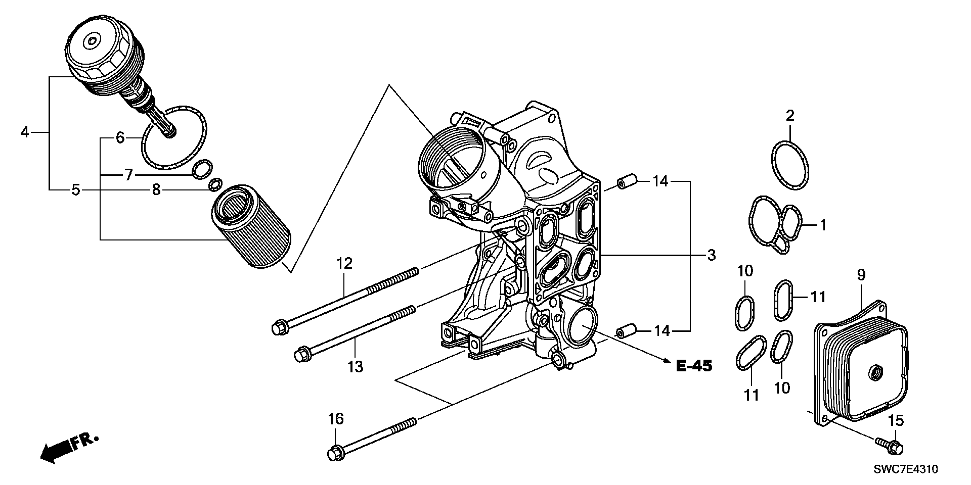 Suzuki 15430-RSR-E01 - Eļļas filtrs adetalas.lv