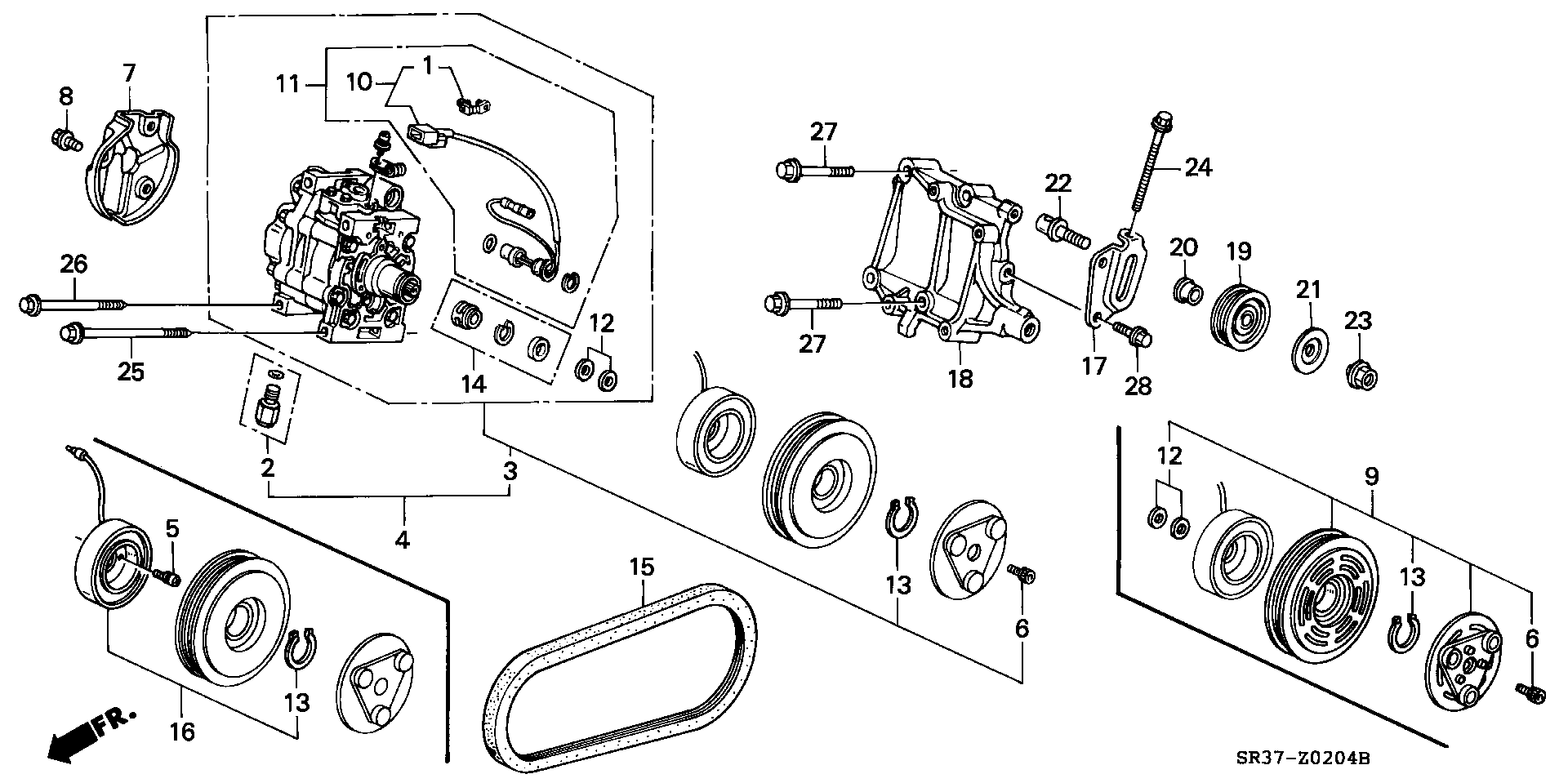 Honda 38920-P08-003 - Ķīļrievu siksna adetalas.lv