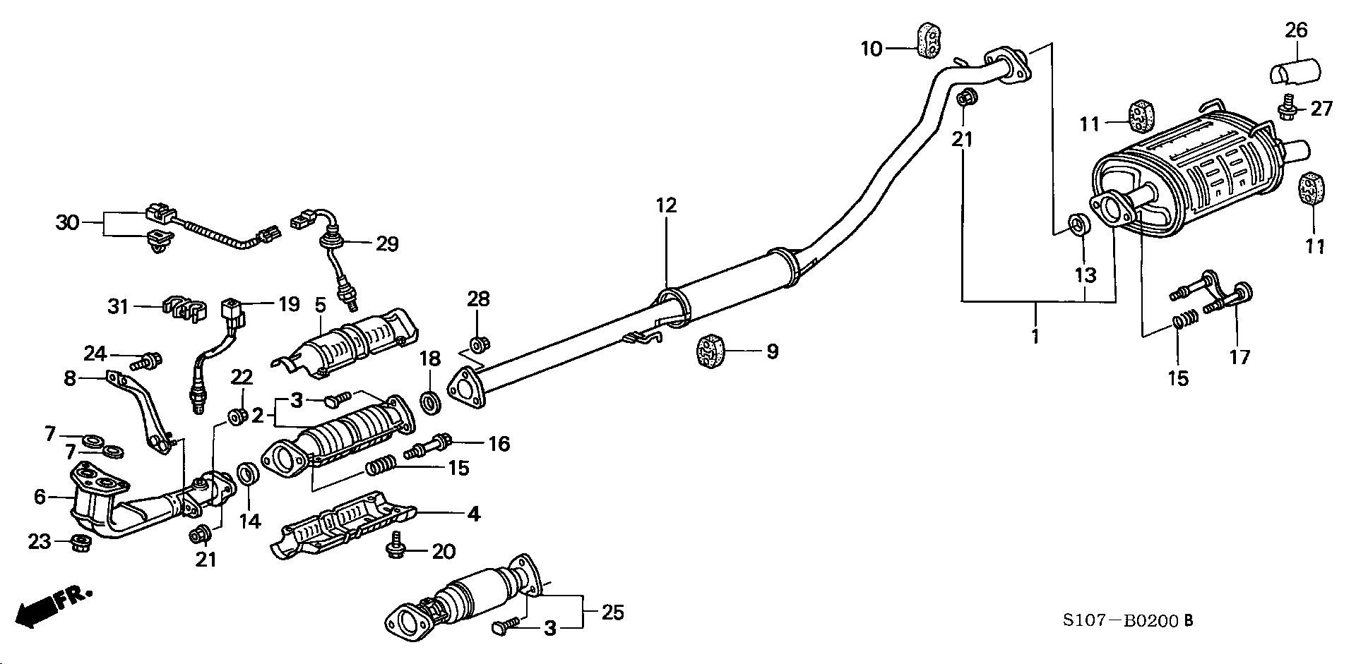 Honda 36532P3FA01 - Lambda zonde adetalas.lv