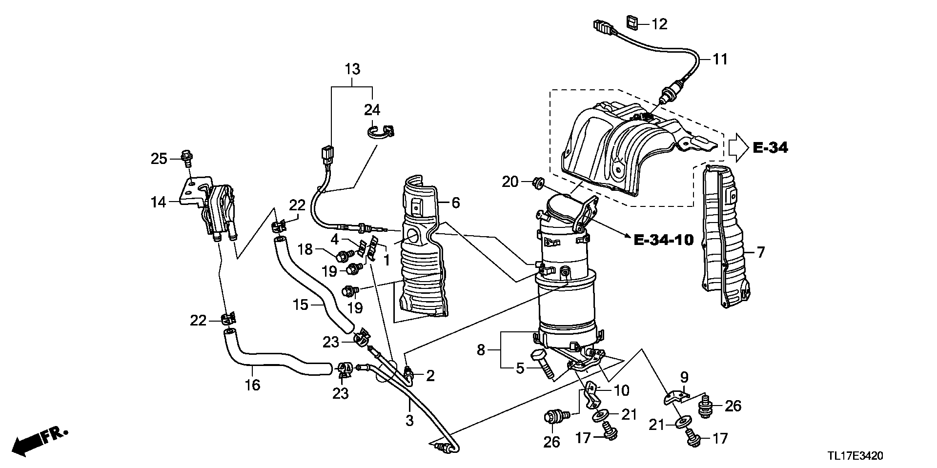 Honda 36531-RL0-G01 - Lambda zonde adetalas.lv