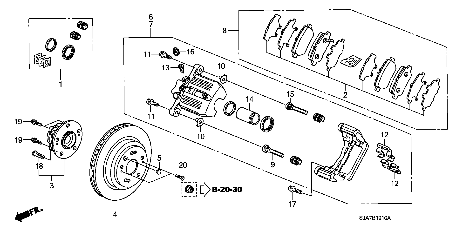 Honda 42510SJA000 - Bremžu diski adetalas.lv