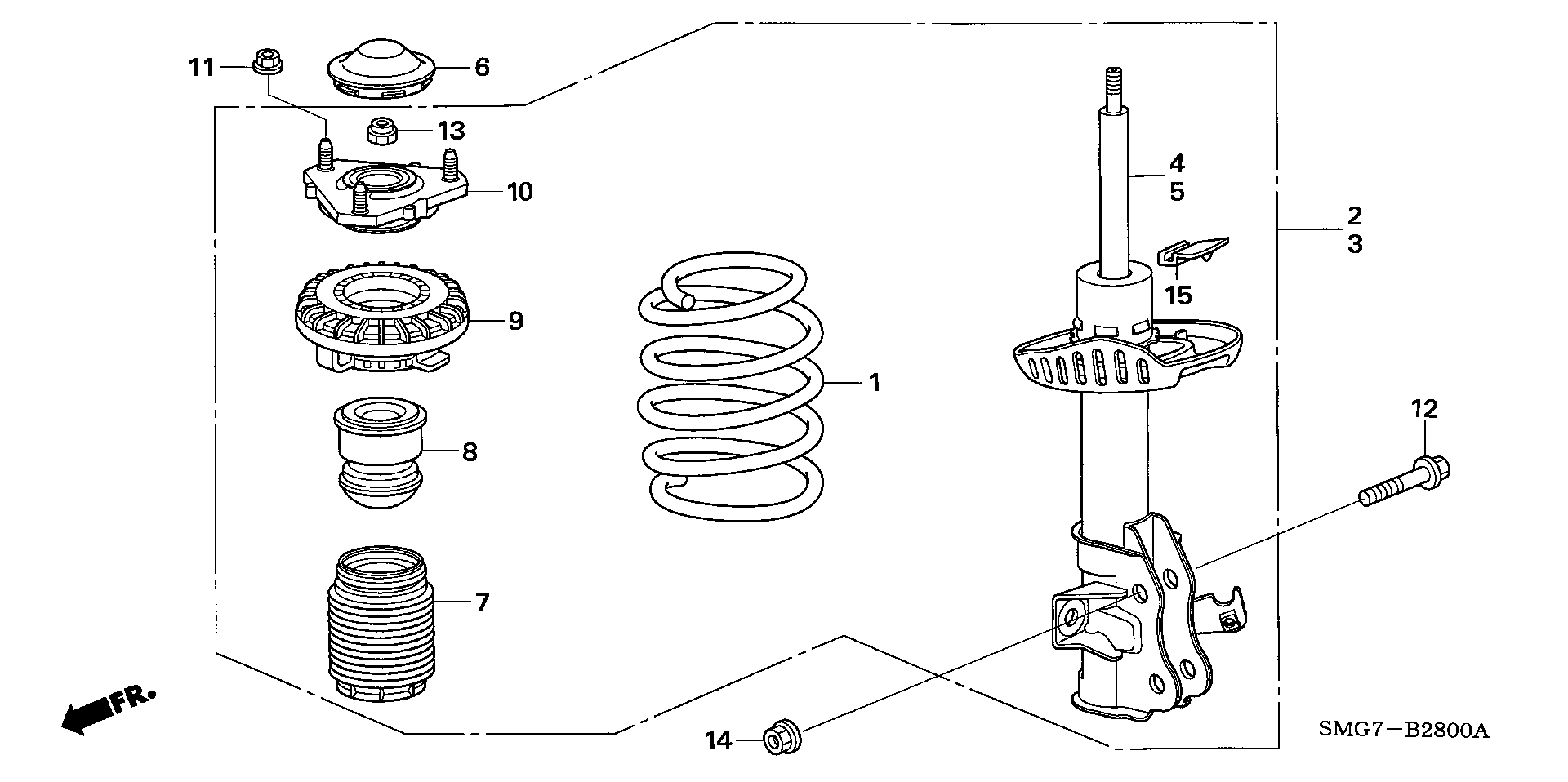 Honda 51722-SMG-E02 - Putekļu aizsargkomplekts, Amortizators adetalas.lv