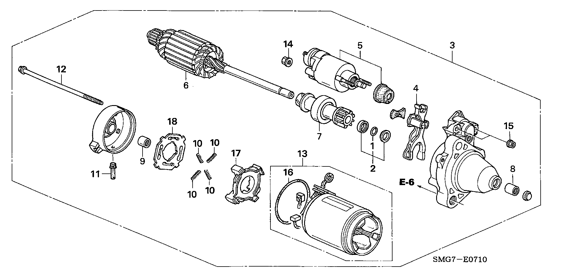 Honda 31200RSHE01 - Starteris adetalas.lv