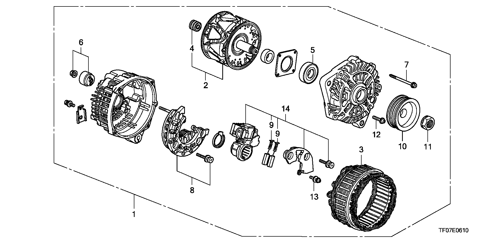 Honda 31114-P01-014 - Piedziņas skriemelis, Ģenerators adetalas.lv