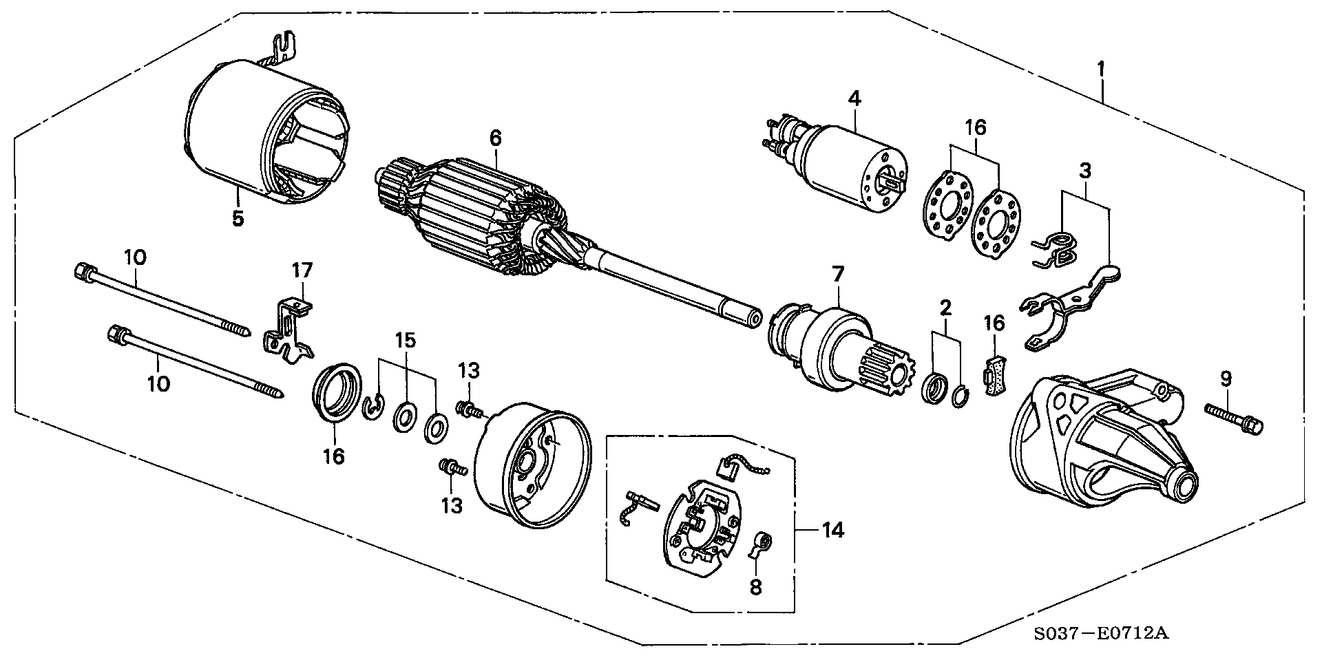 Honda 31200P06L03 - Starteris adetalas.lv