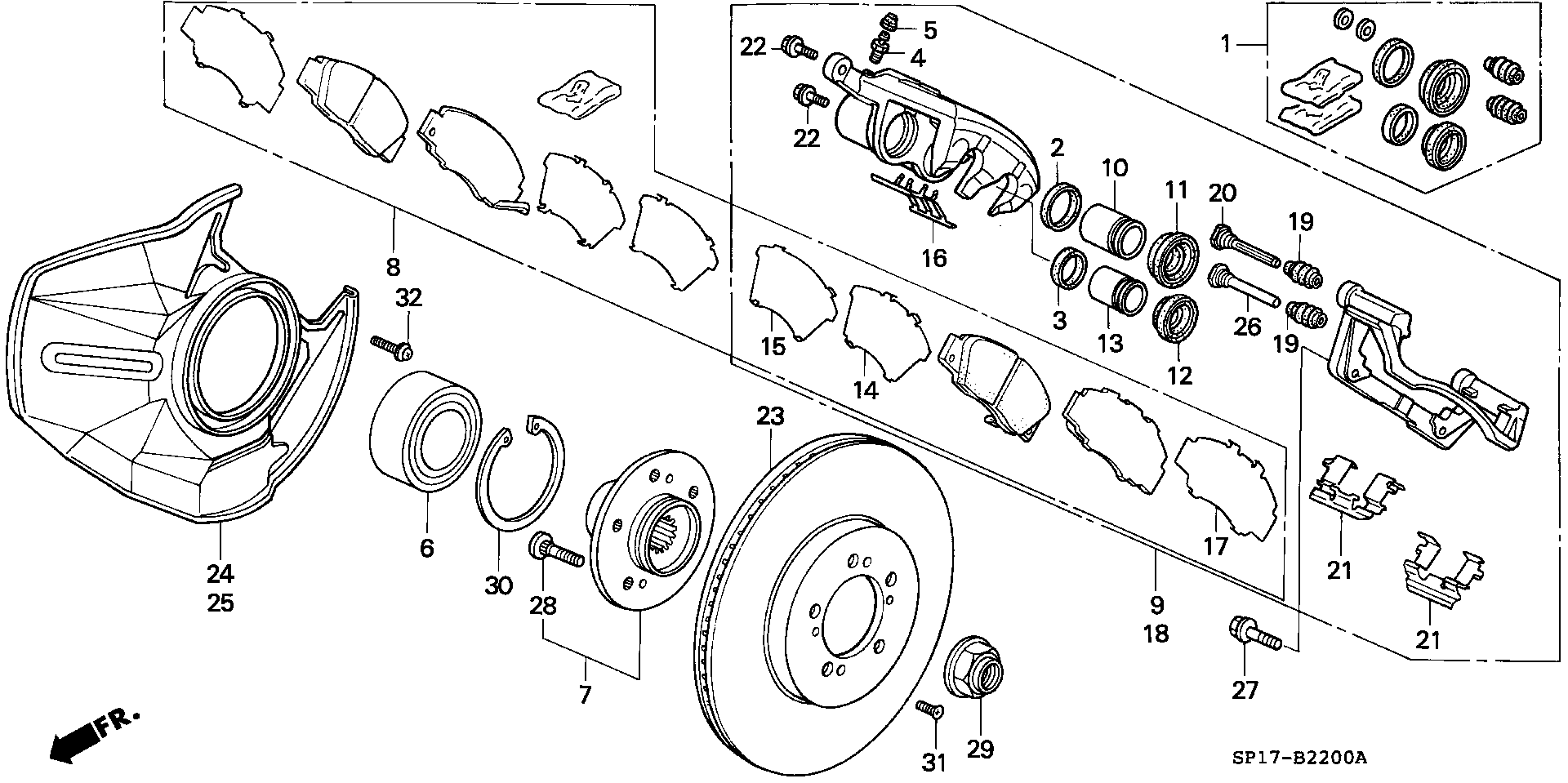 Honda 45251-SP0-E00 - Bremžu diski adetalas.lv